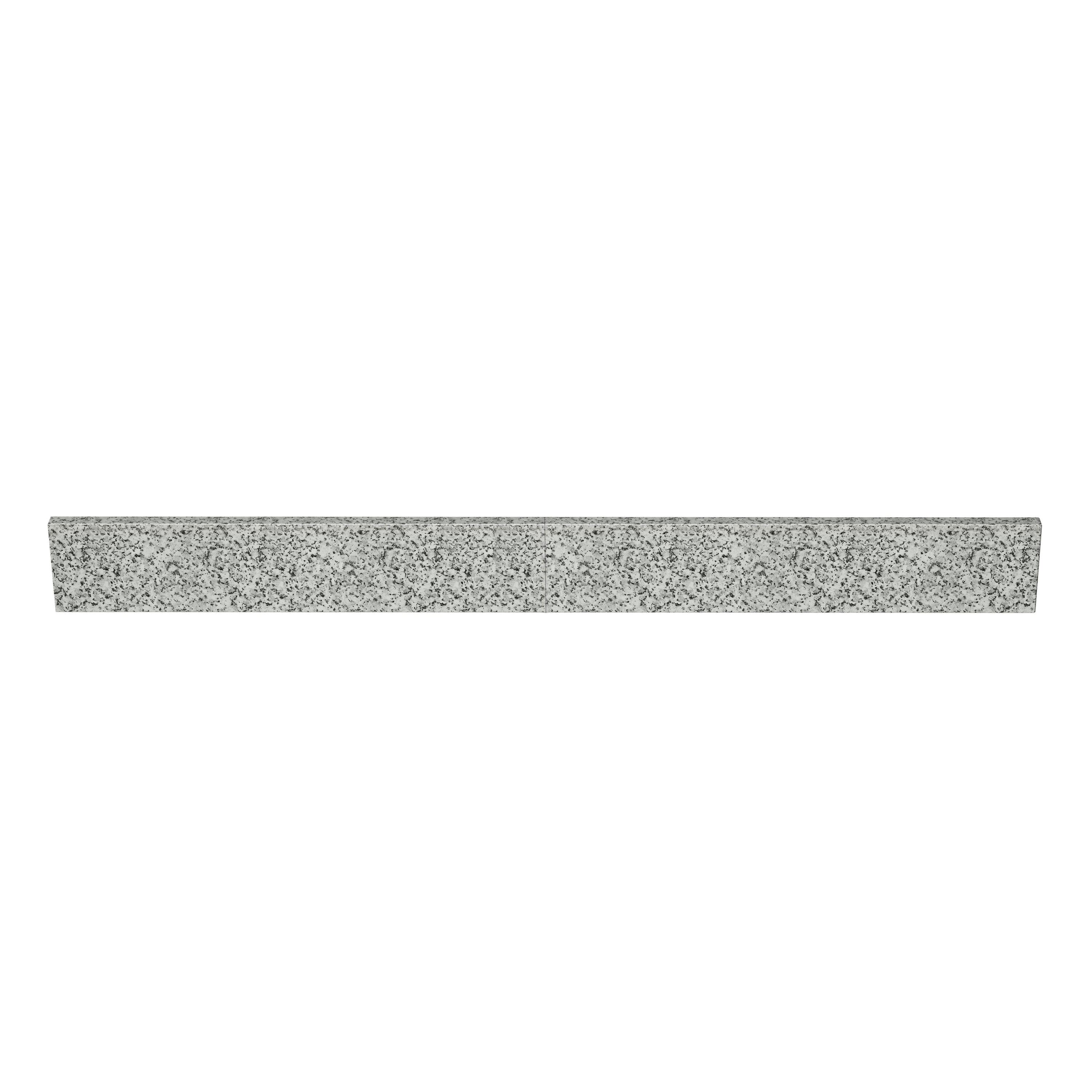 49 in. W Natural Grey Granite Backsplash (2pcs of 24.5in)