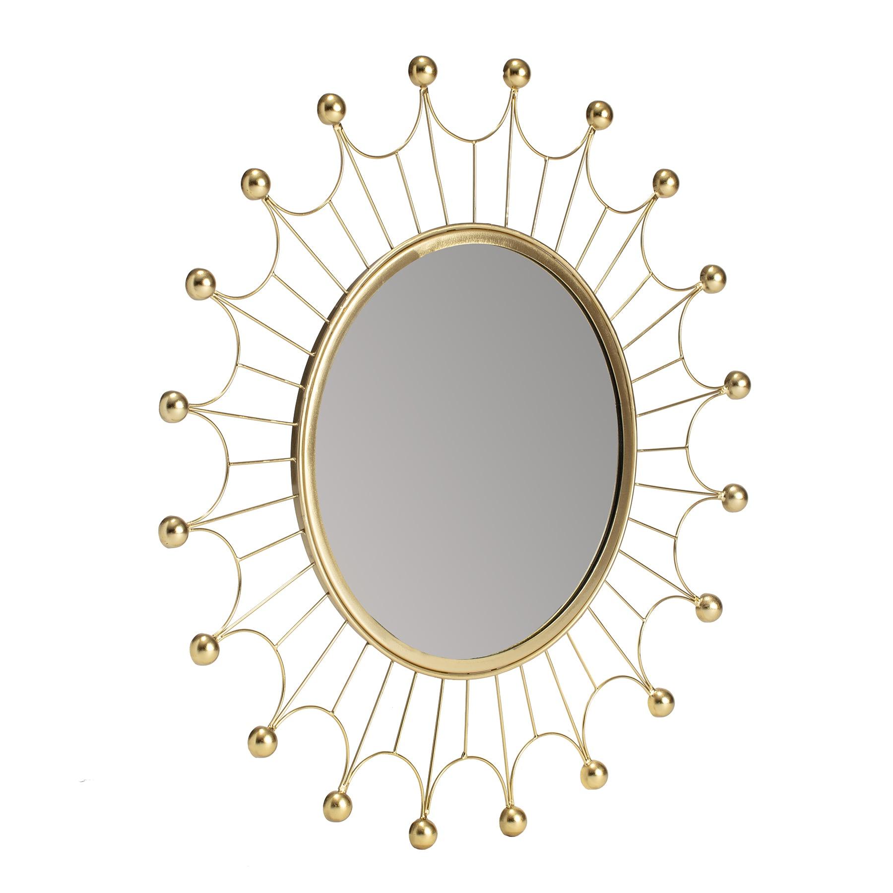 Habitat Evander Gold Bulb Wall Mirror