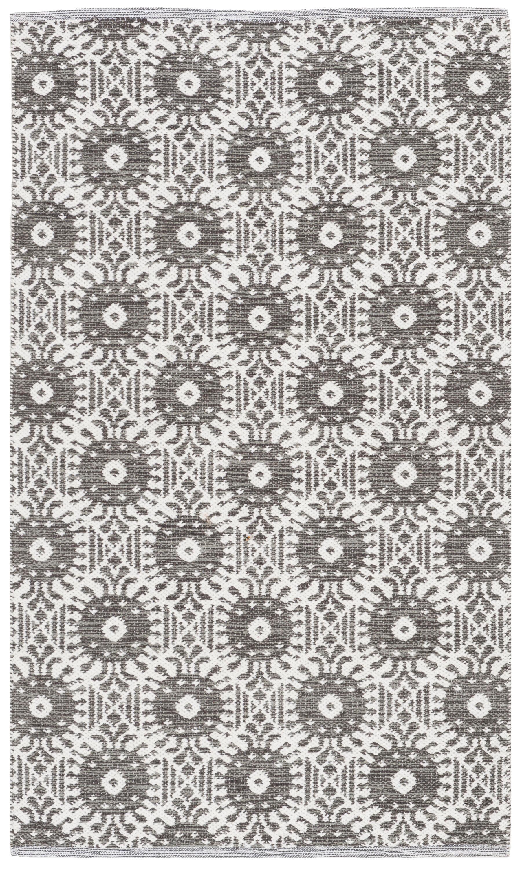 Montauk MTK612 Hand Woven Indoor Accent Rug - Charcoal/Ivory - 3'x5' - Safavieh.