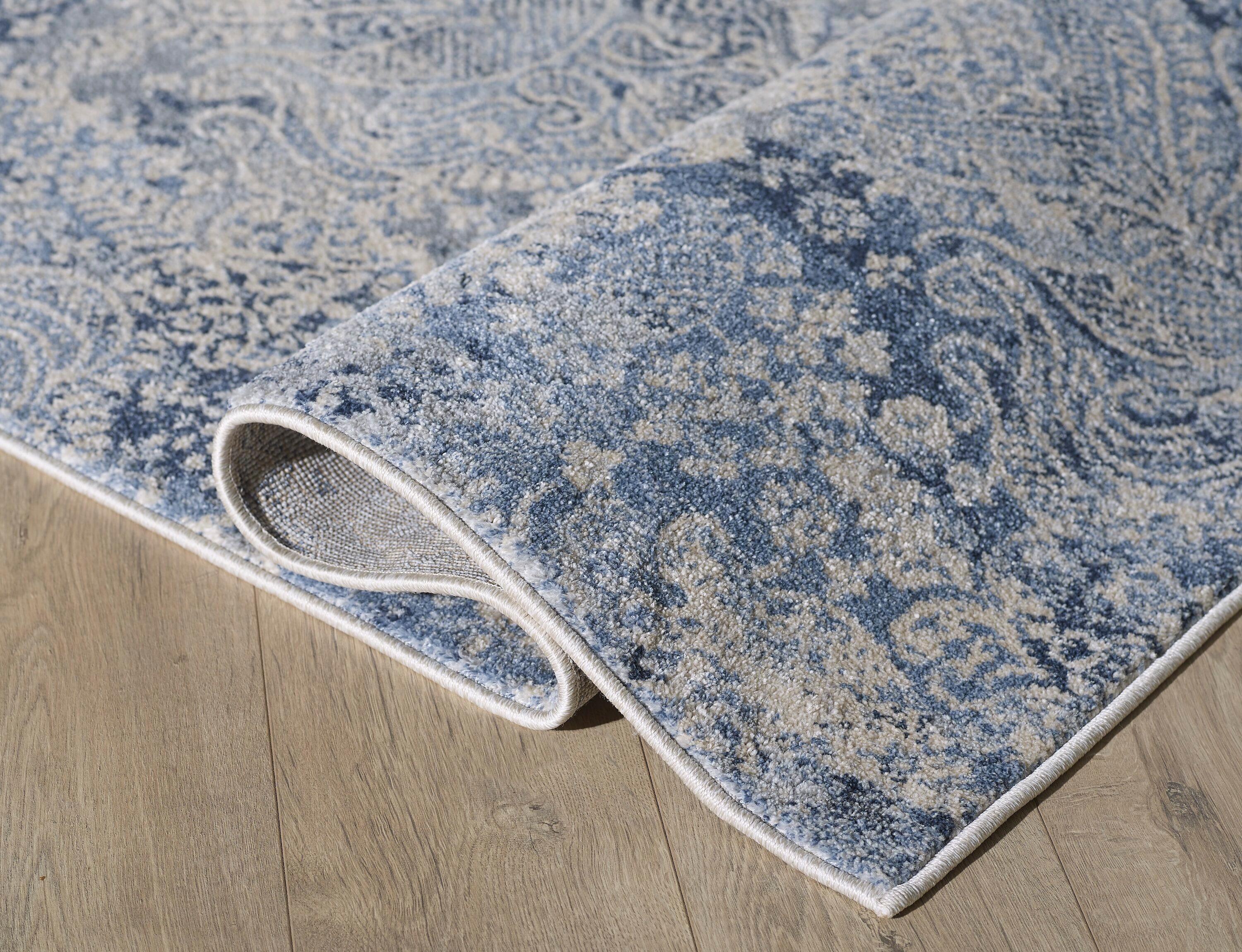 Angel Transitional Cream Machine Made Area Rug - 3'9'' X 5'9''