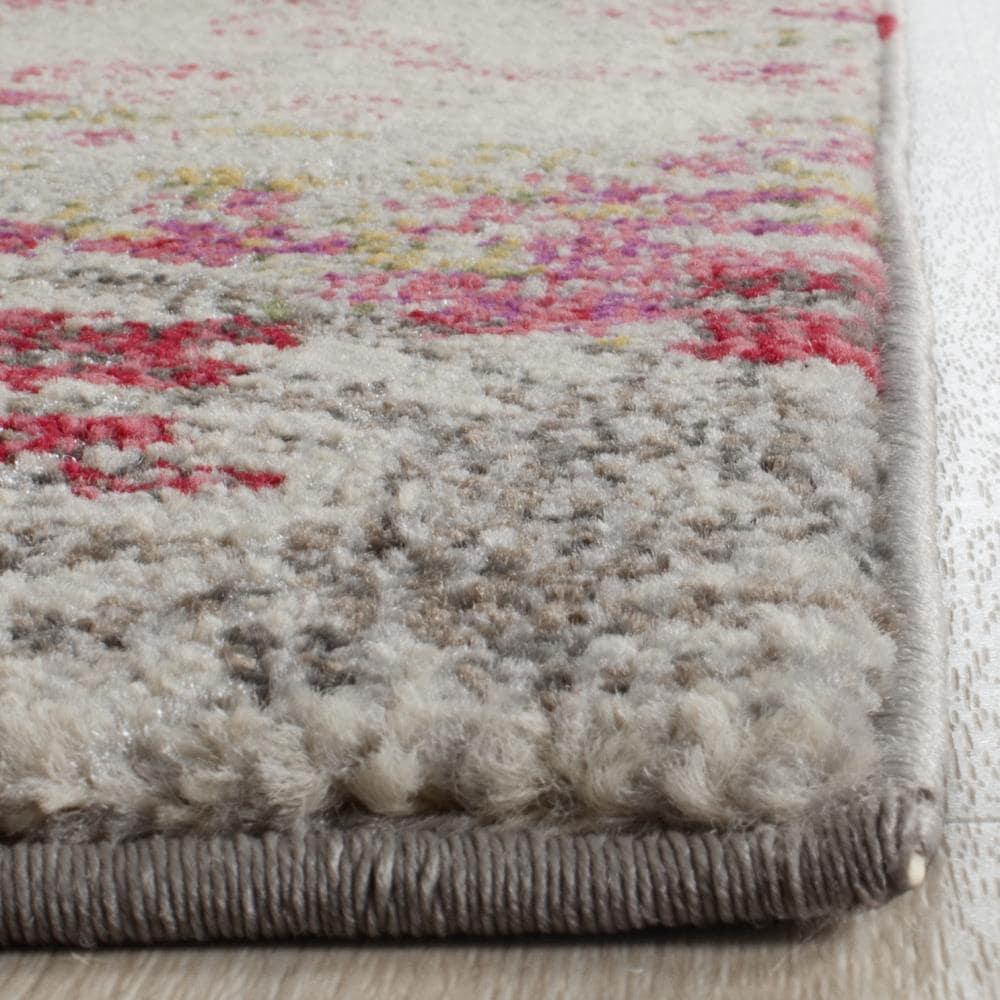 Monaco MNC205 Power Loomed Indoor Area Rug - Ivory/Pink - 8'x10' - Safavieh.