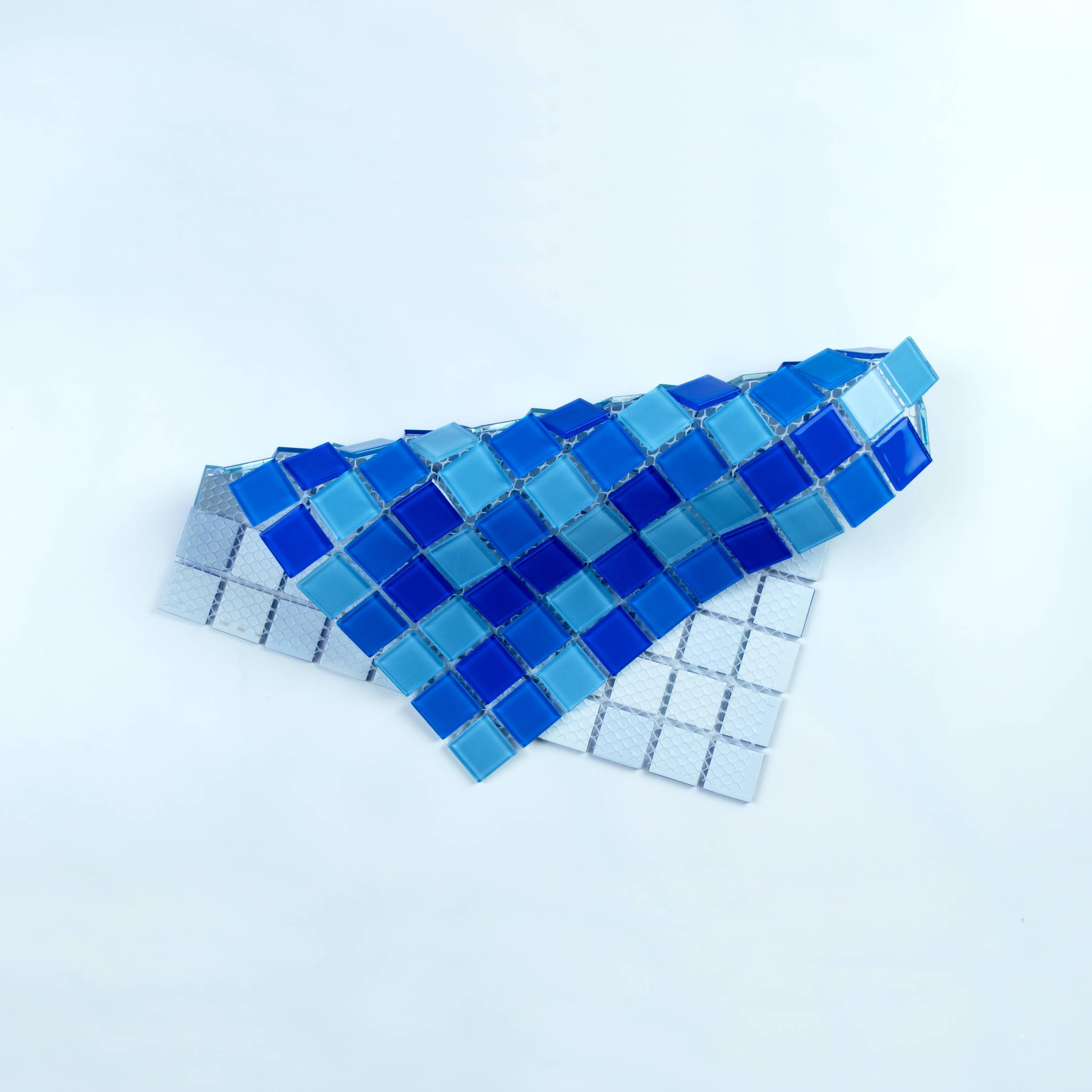 WS Tiles® 1" x 1" Straight Edge Glass Mosaic Tile