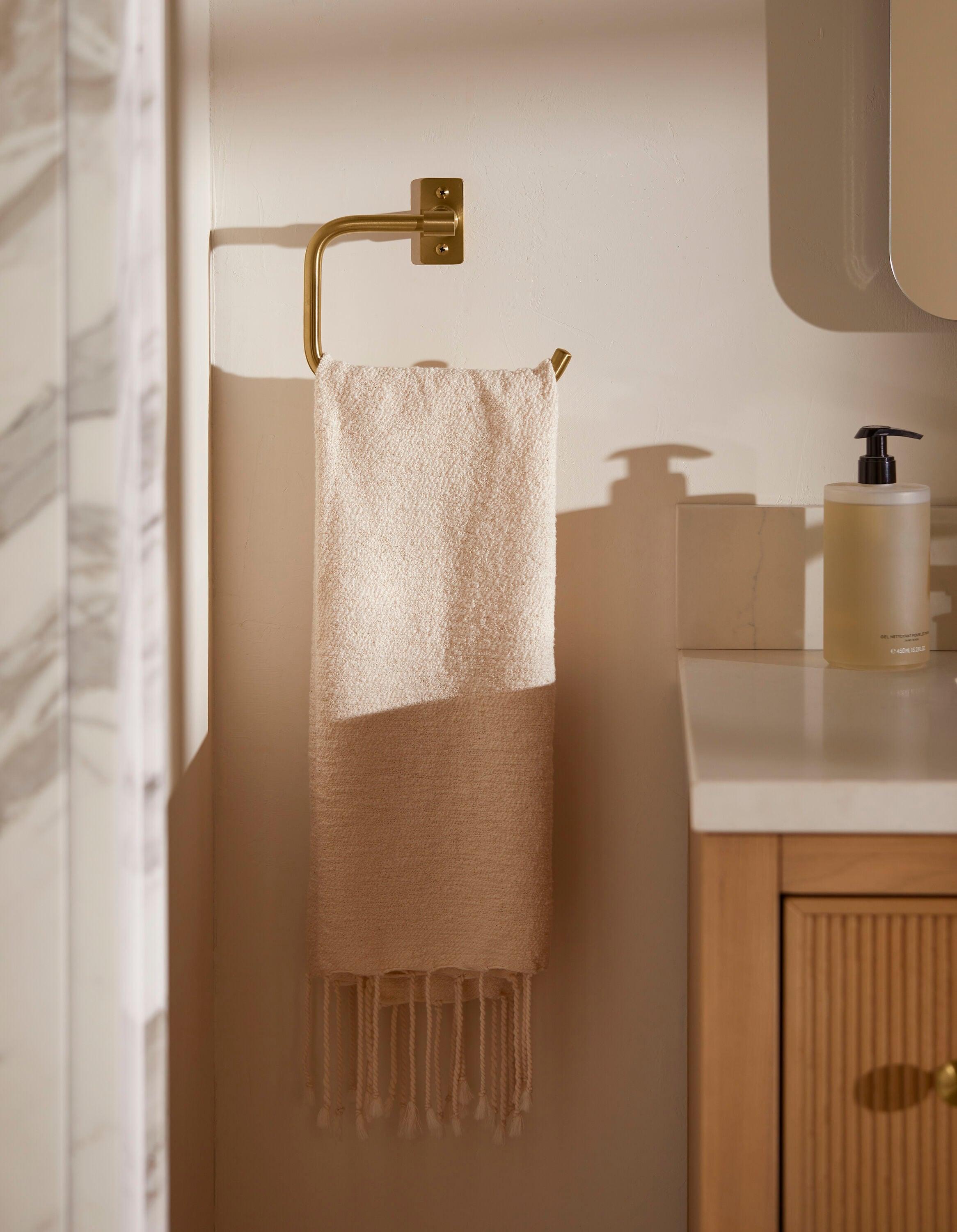 Purist® Wall Mounted Towel Ring for Bathroom, Metal Bathroom Hand Towel Ring