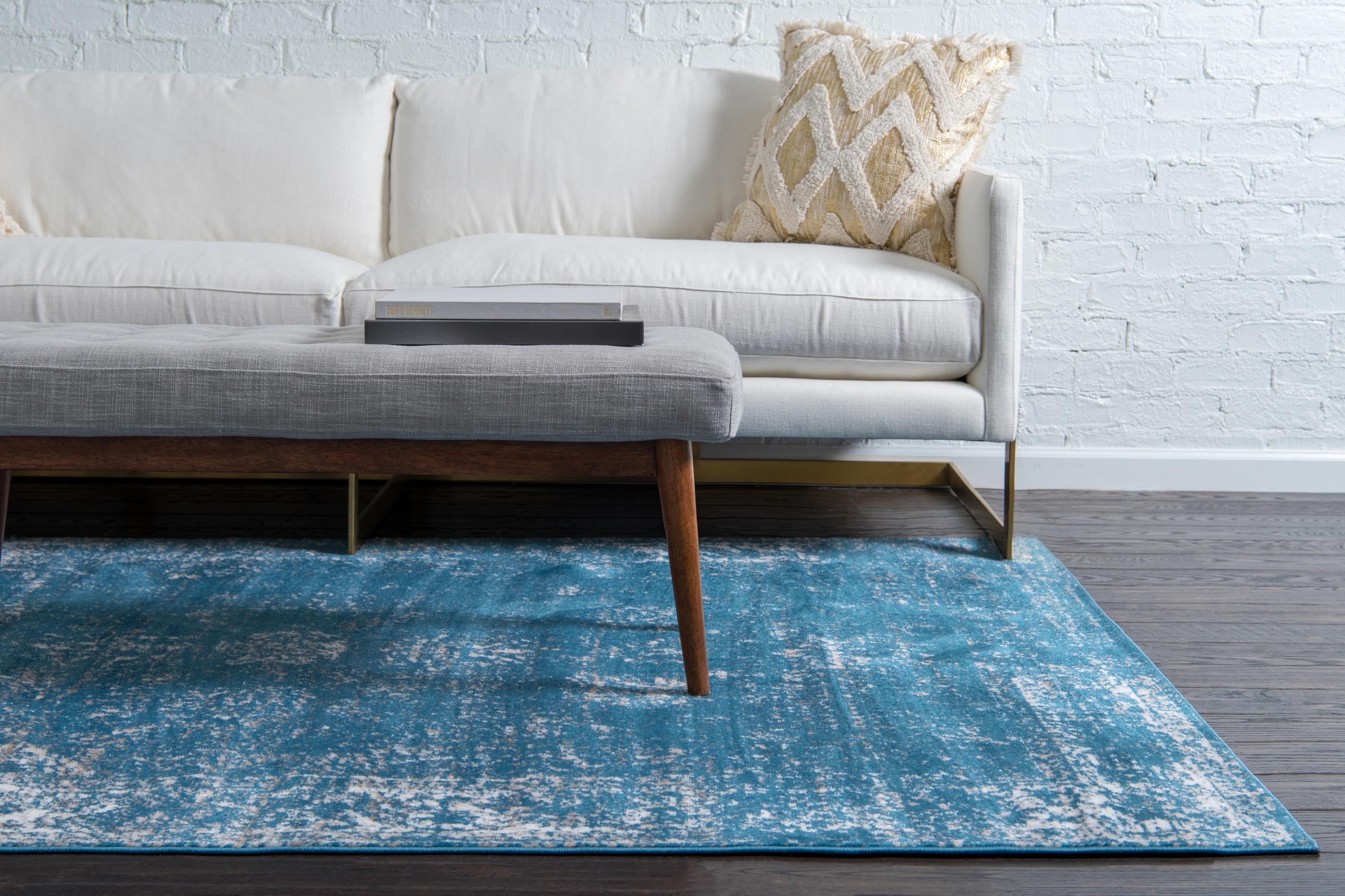 Unique Loom 2' 2 x 3' 0 Sofia Casino Blue Area Rug