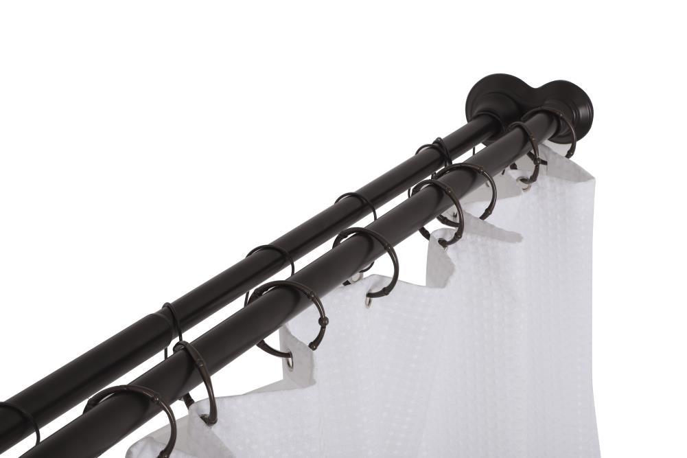Utopia Alley 72'' Straight Tension Shower Curtain Rod & Hook Set