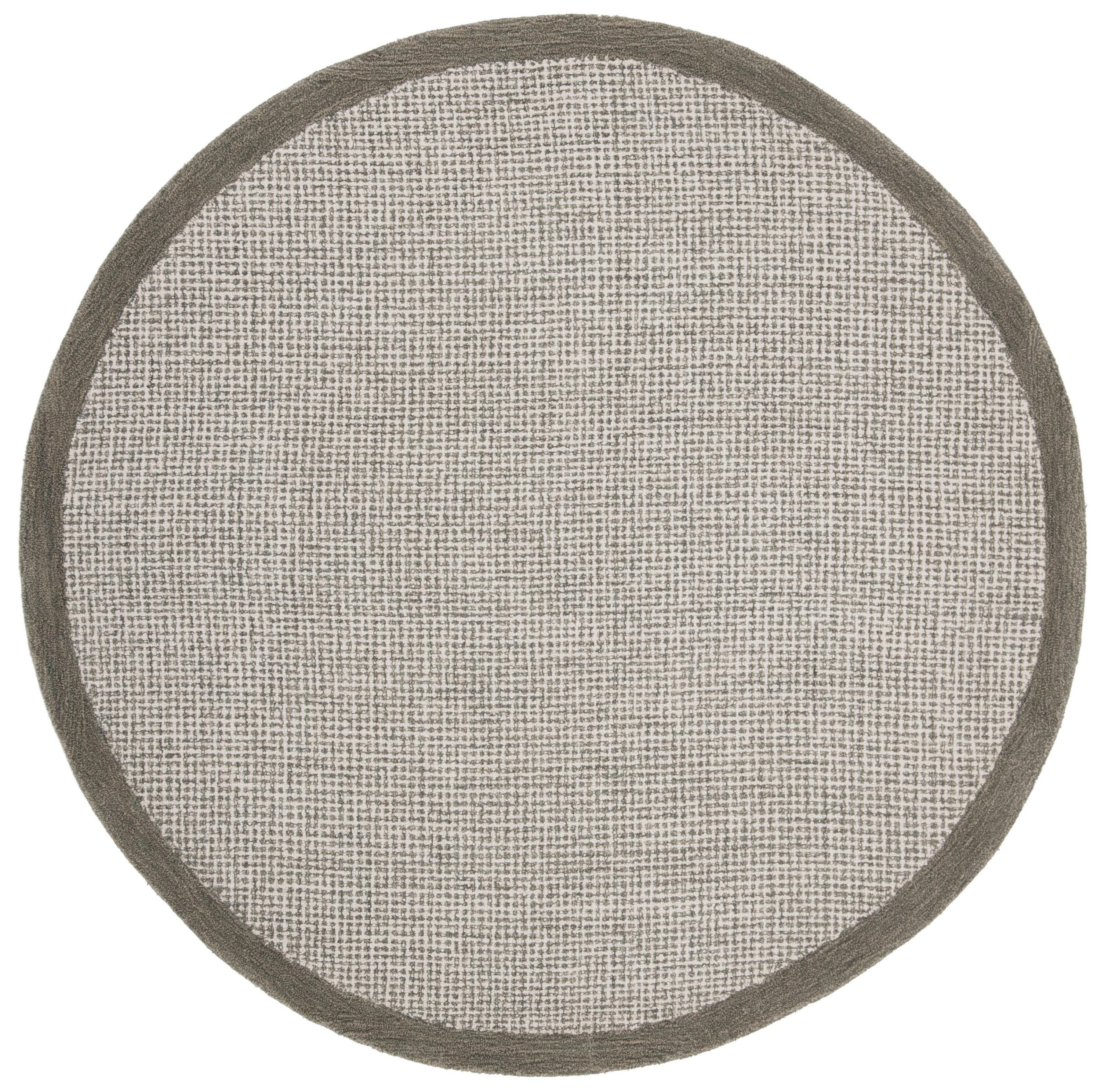 Abstract ABT220 Handmade Indoor Area Rug - Sage/Ivory - 6' Round - Safavieh