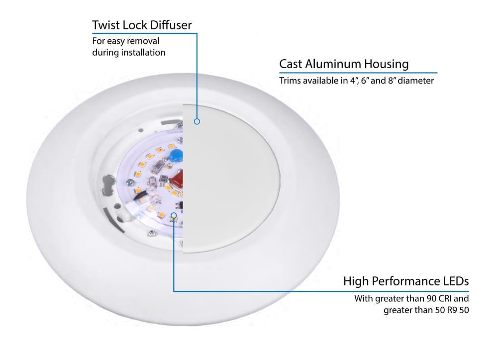 Dimmable Circle Flush Mount