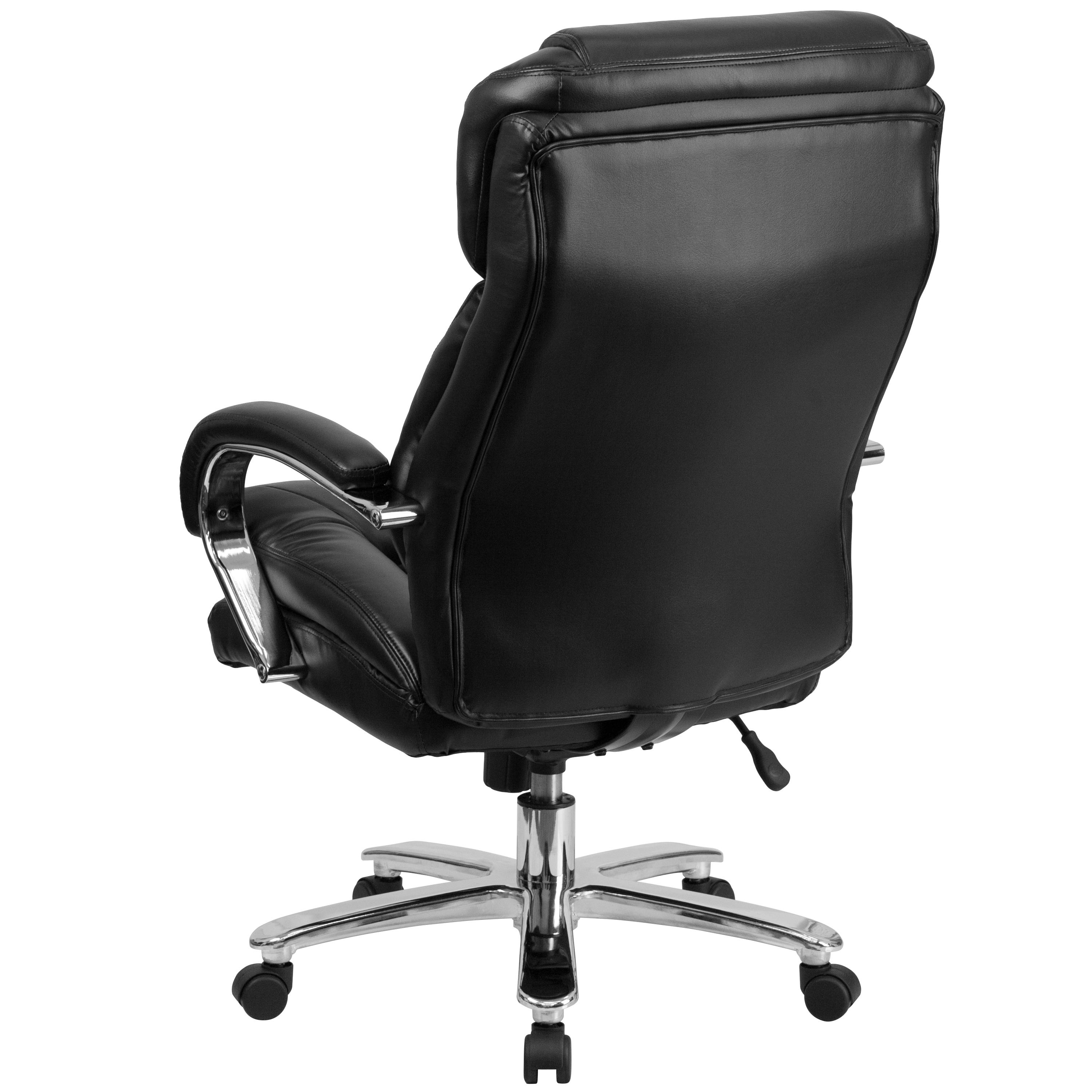 Belladonna Big & Tall LeatherSoft Ergonomic Office Chair with Headrest and Loop Arms by Flash Furniture
