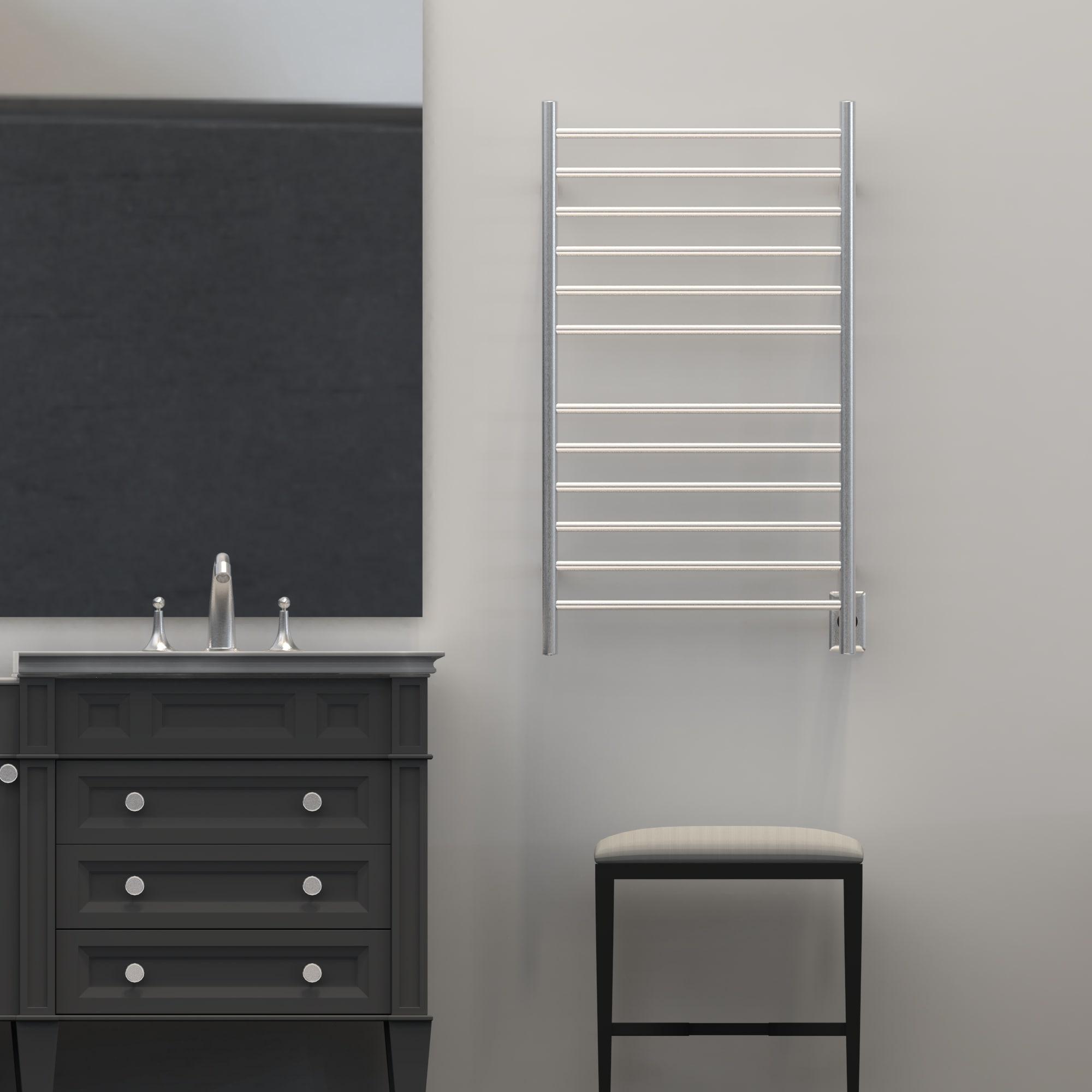 Radiant Large Curved Electric Towel Warmer Hardwired or Plug in