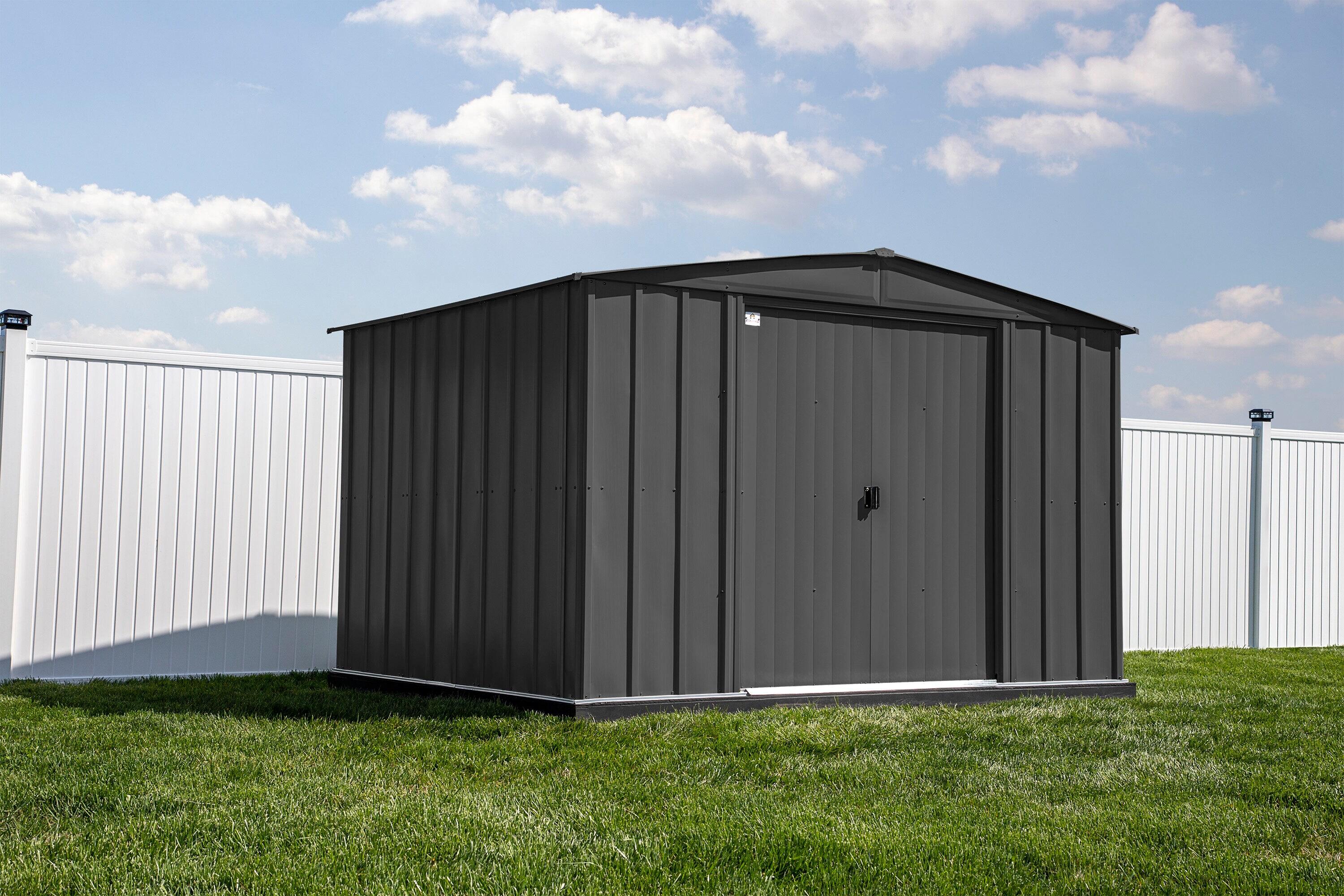 Arrow 10 ft. W x 8 ft. D Metal Storage Shed
