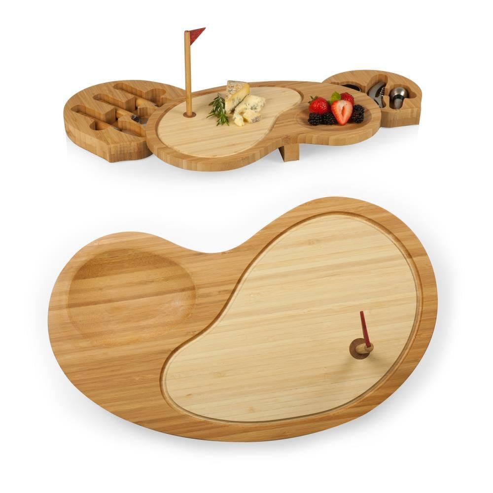 Millwood Pines Sand Trap Golf Gift Cheese Board & Knife Set - Novelty Charcuterie Board with Cheese Knife Set - Cheese Boards Charcuterie Boards - Serving Platter Enoch