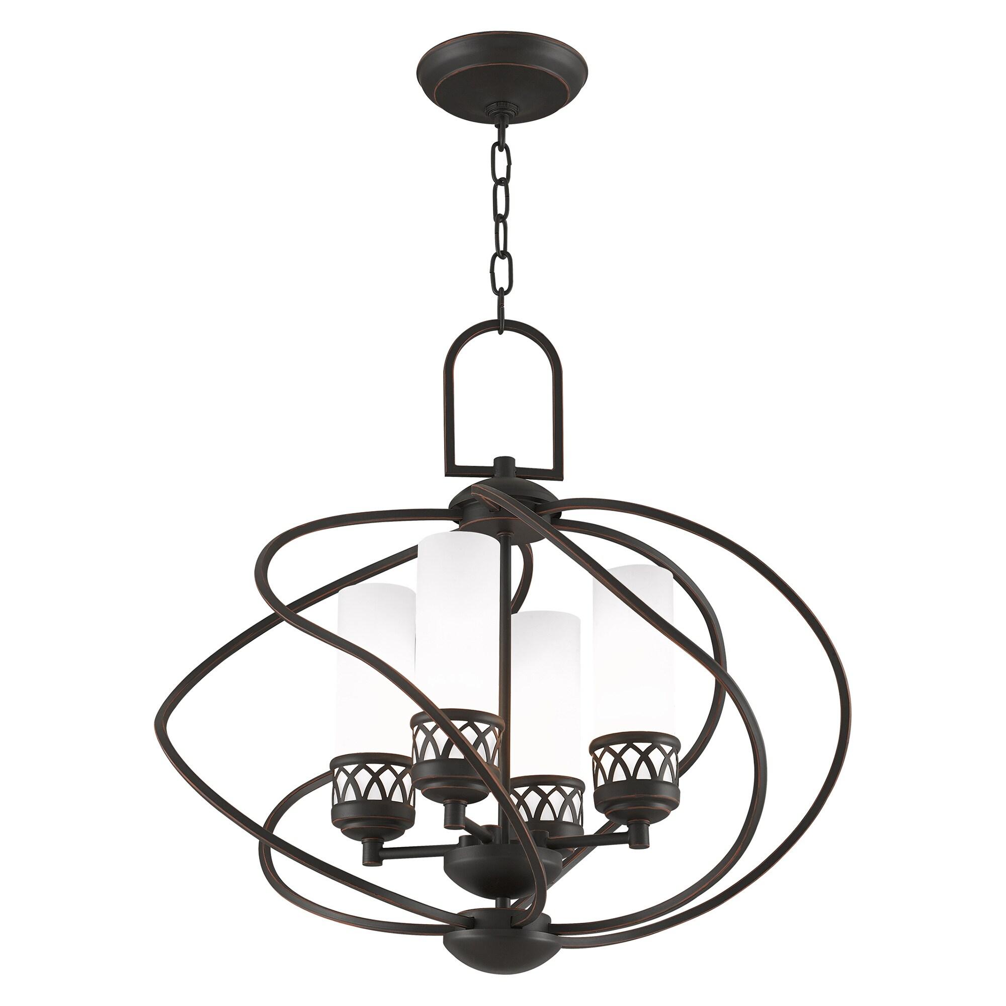 Livex Lighting Westfield 4 - Light Chandelier in Olde Bronze