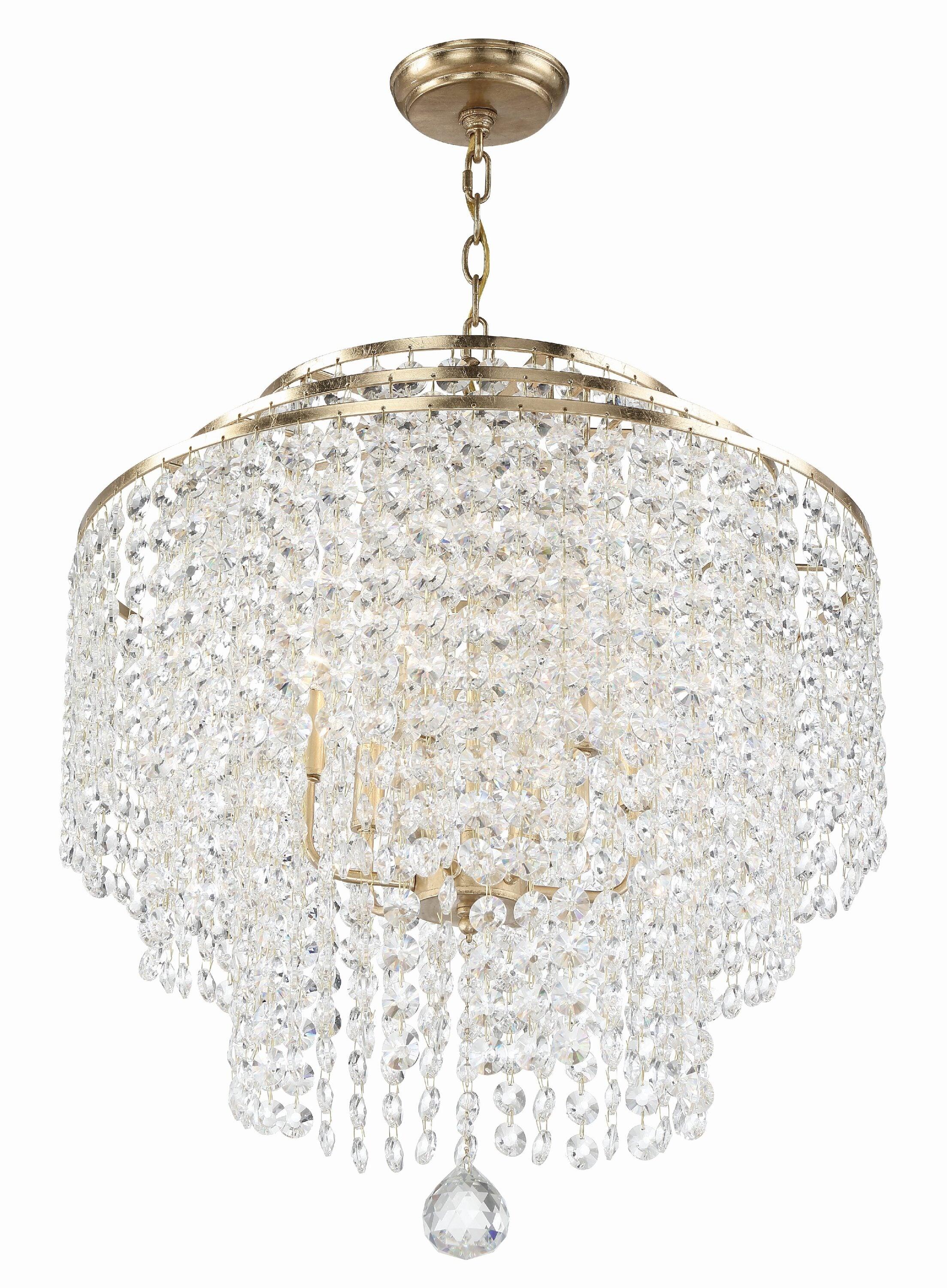 Crystorama Lighting Gabrielle 6 - Light Chandelier in  Antique Gold