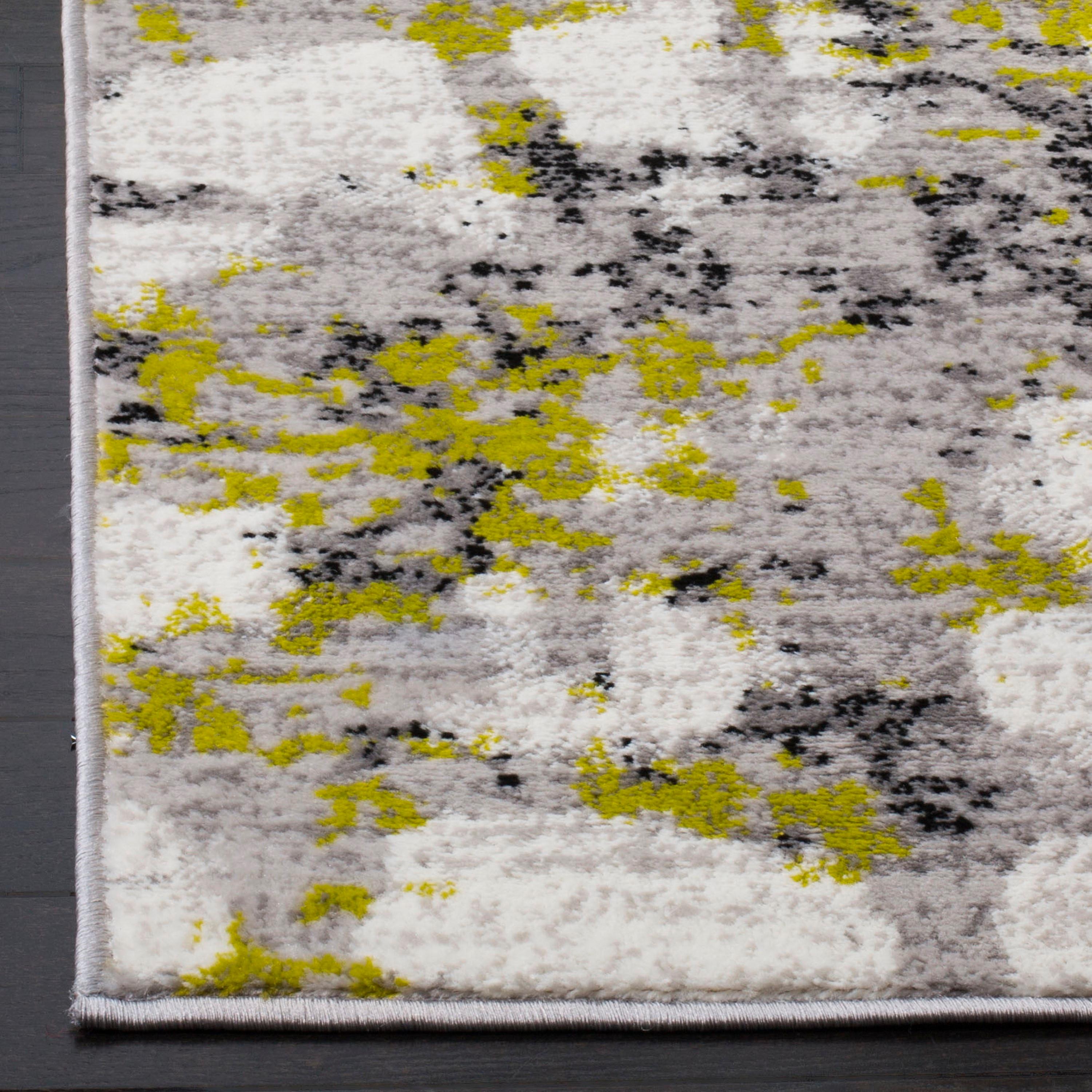 Skyler SKY193 Power Loomed Indoor Area Rug - Grey/Green - 5'1"x7'6" - Safavieh.