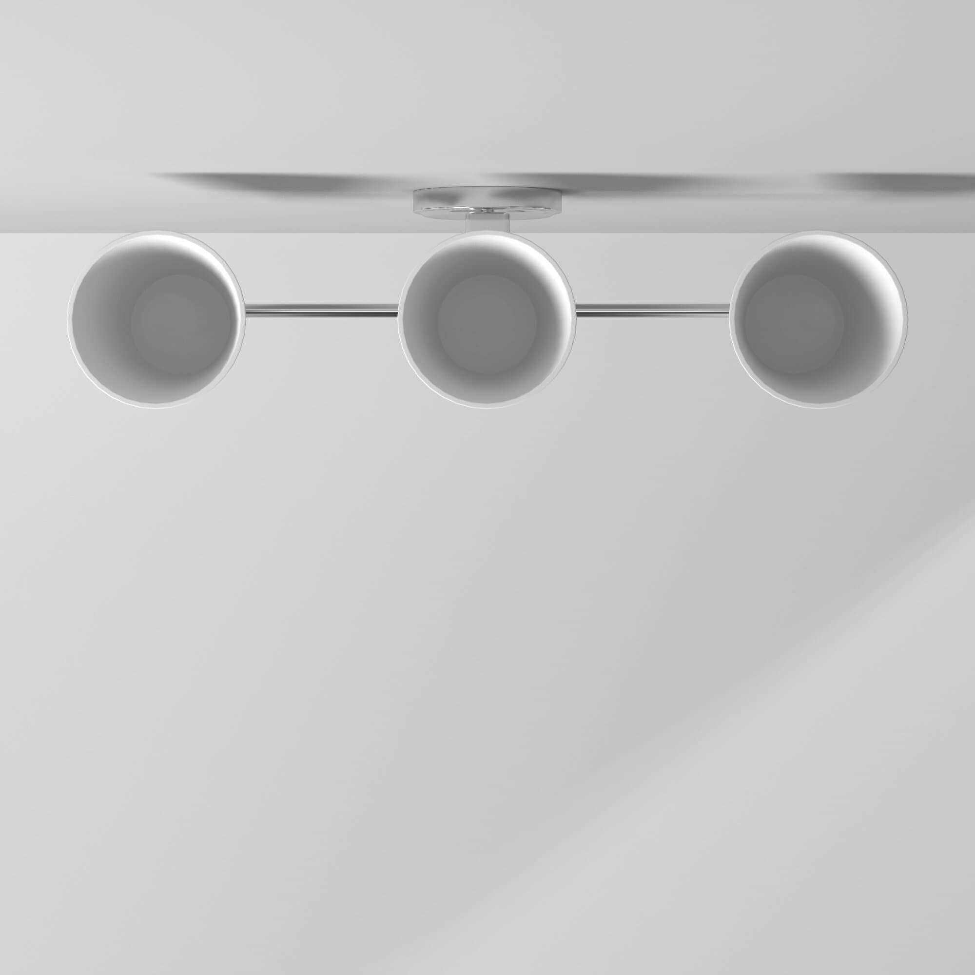 Driscoll Chrome 3-Light Wall Sconce with Opal Etched Glass