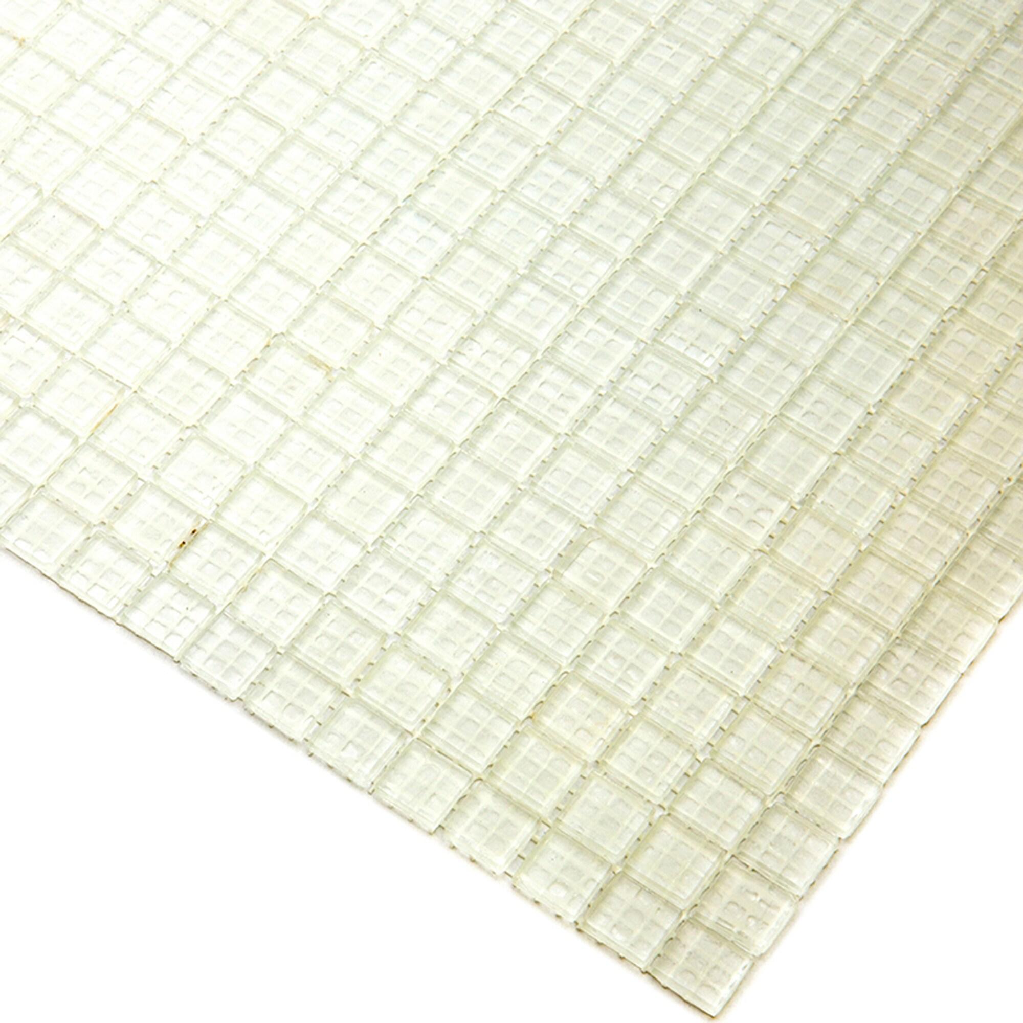 Skosh 0.6" x 0.6" Glass Grid Mosaic Wall & Floor Tile