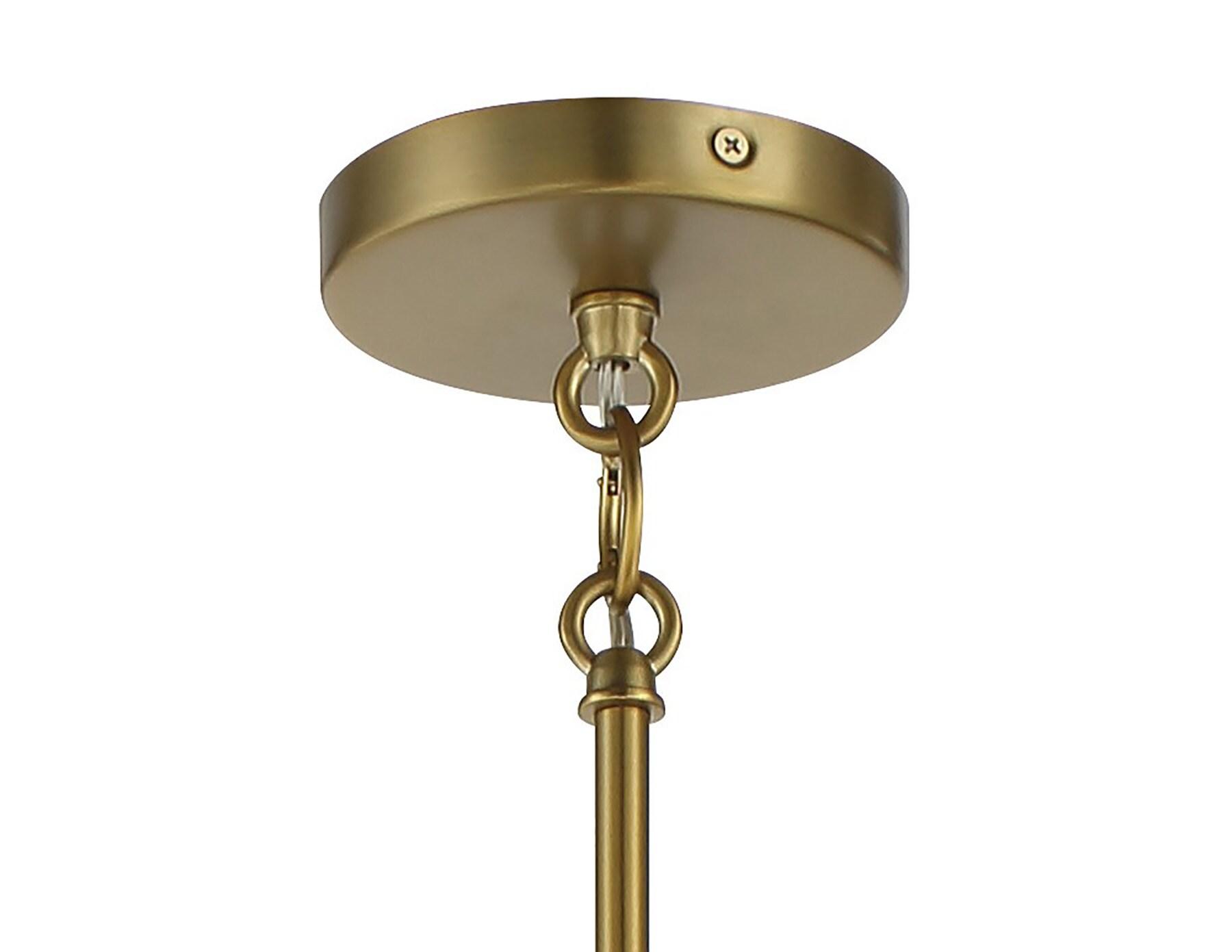 Minka Lavery Minka Lavery Chelsea Soft Brass With White Silk Chandelier