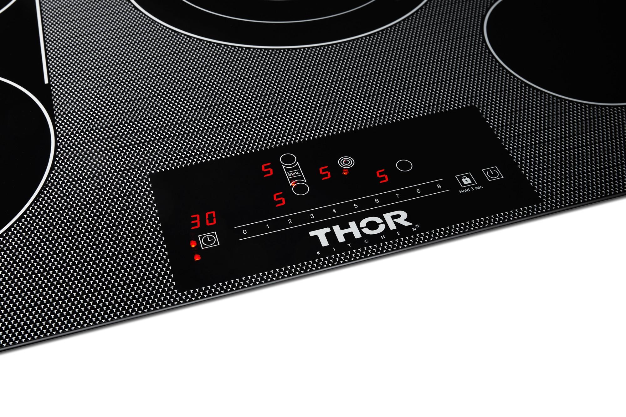 Thor Kitchen Tec30 30" Wide 4 Burner Electric Cooktop - Black