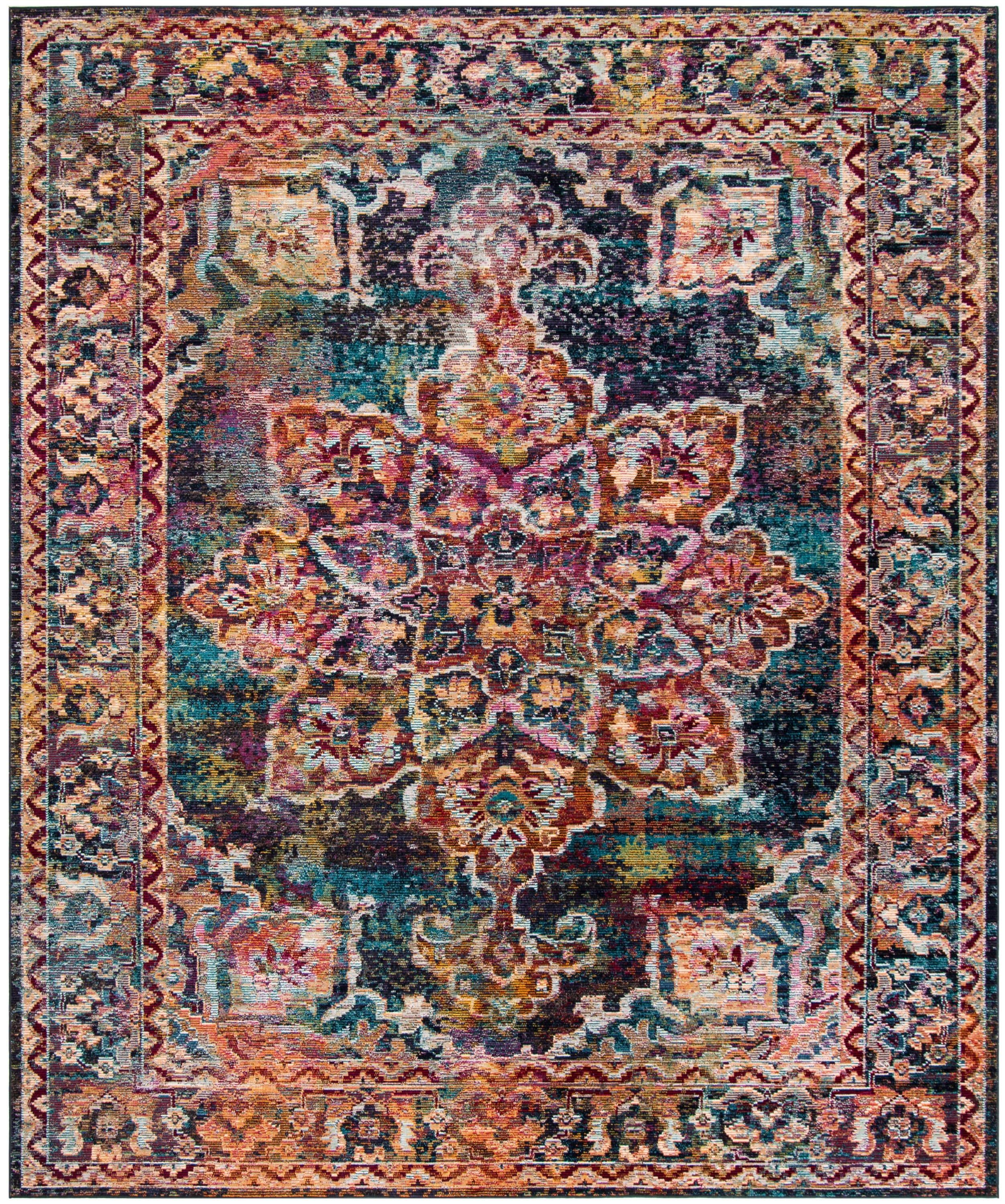 Crystal CRS513 Power Loomed Area Rug - Navy/Light Blue - 8'9"x11'9" - Safavieh.