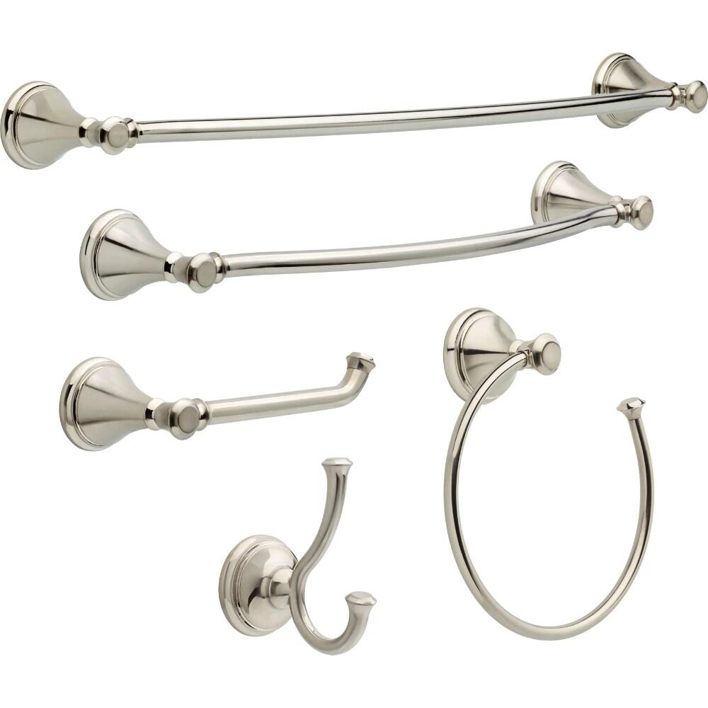 Cassidy 24 in. Wall Mount Double Towel Bar Bath Hardware Accessory