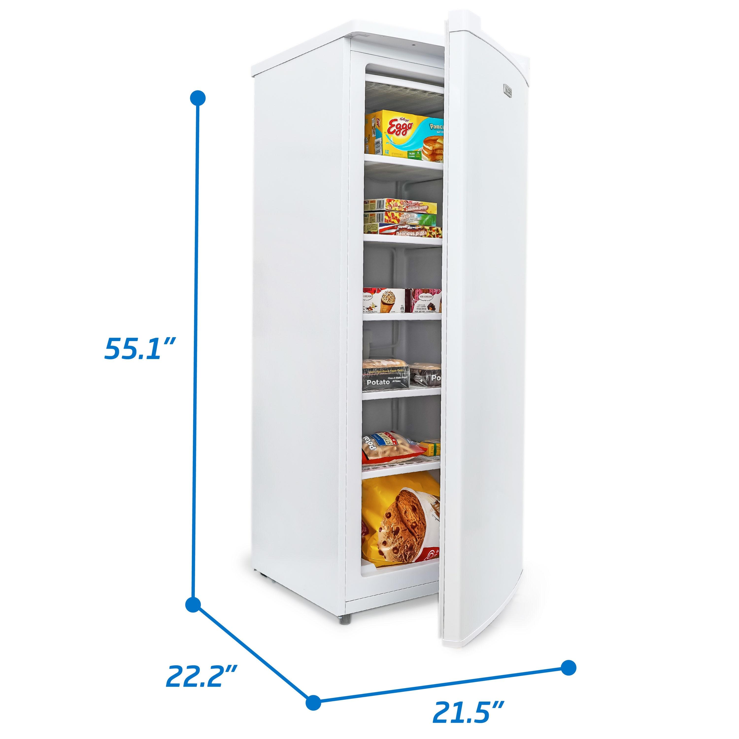 6 Cubic Feet Upright Freezer with Adjustable Temperature Controls