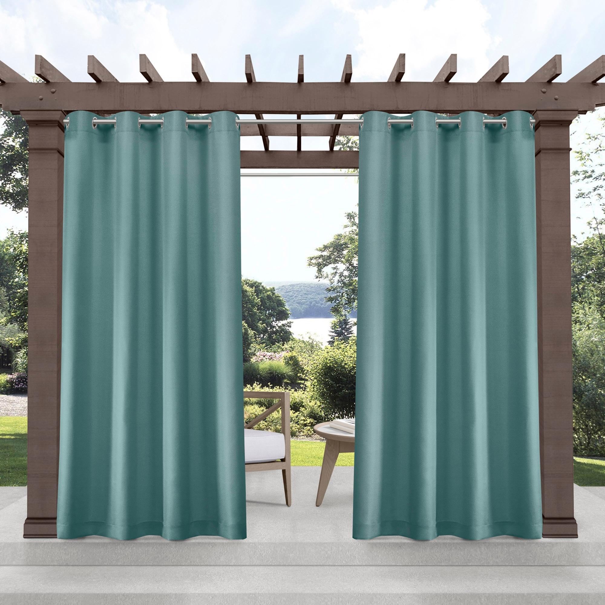 Cabana Solid Heavyweight Indoor Outdoor Curtains