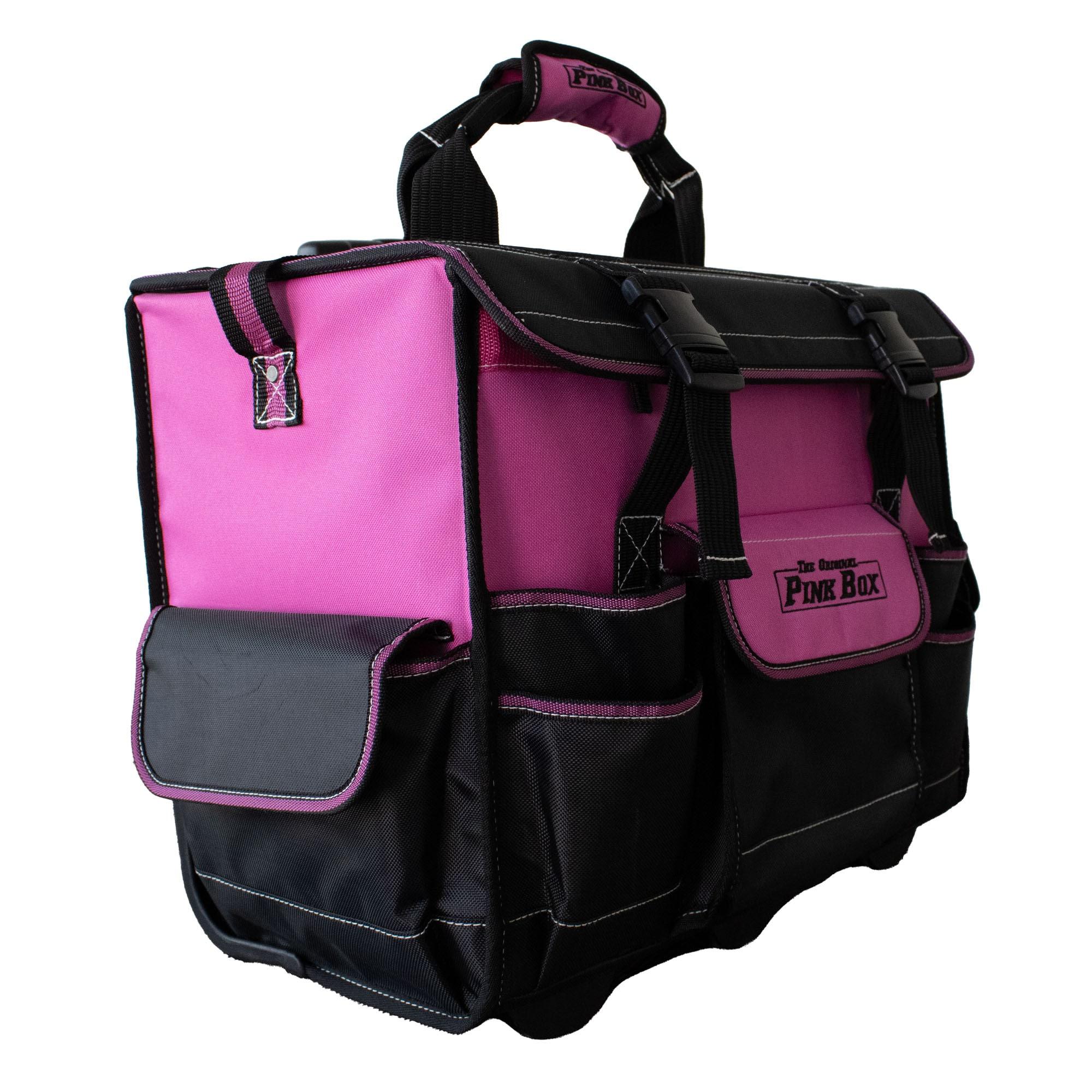 The Original Pink Box 18.25" Heavy-Duty Rolling Tool Bag