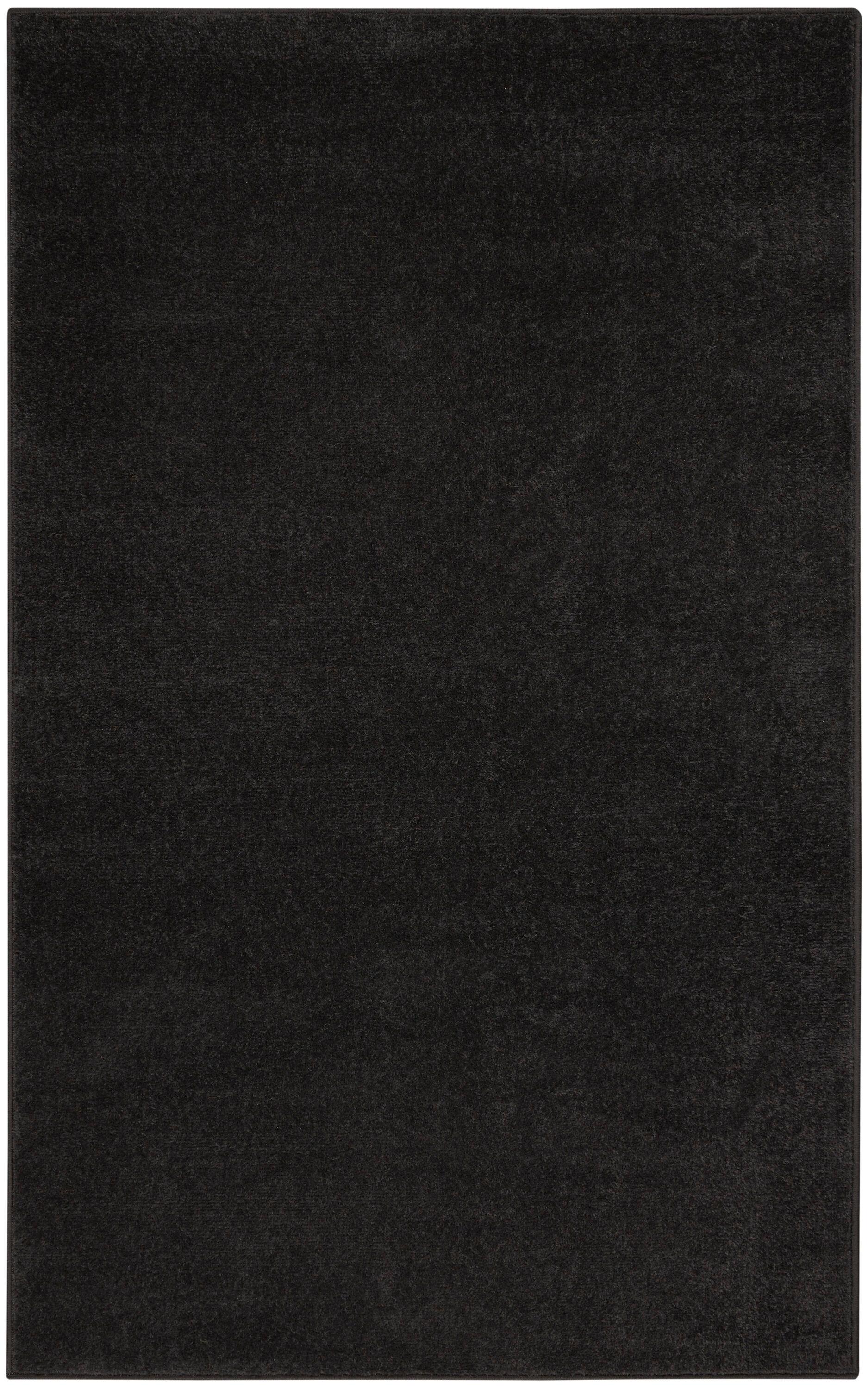 Latitude Run® Yolonda Modern Black Area Rug