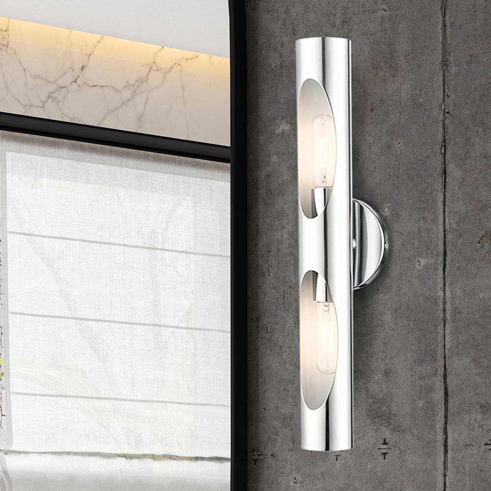 Livex Lighting Novato 2 - Light Wall Light in  Polished Chrome