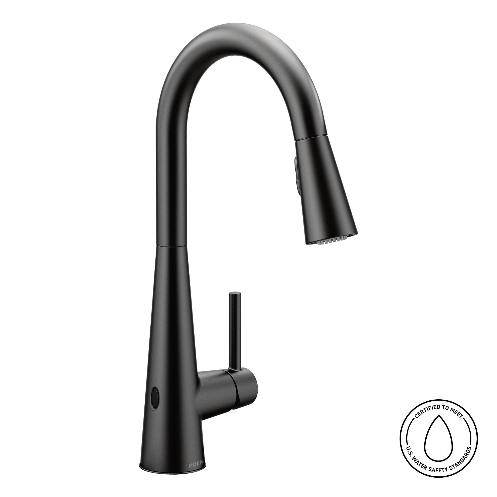 Moen Sleek MotionSense Wave Single Handle Pulldown Kitchen Faucet with Power Clean Technology