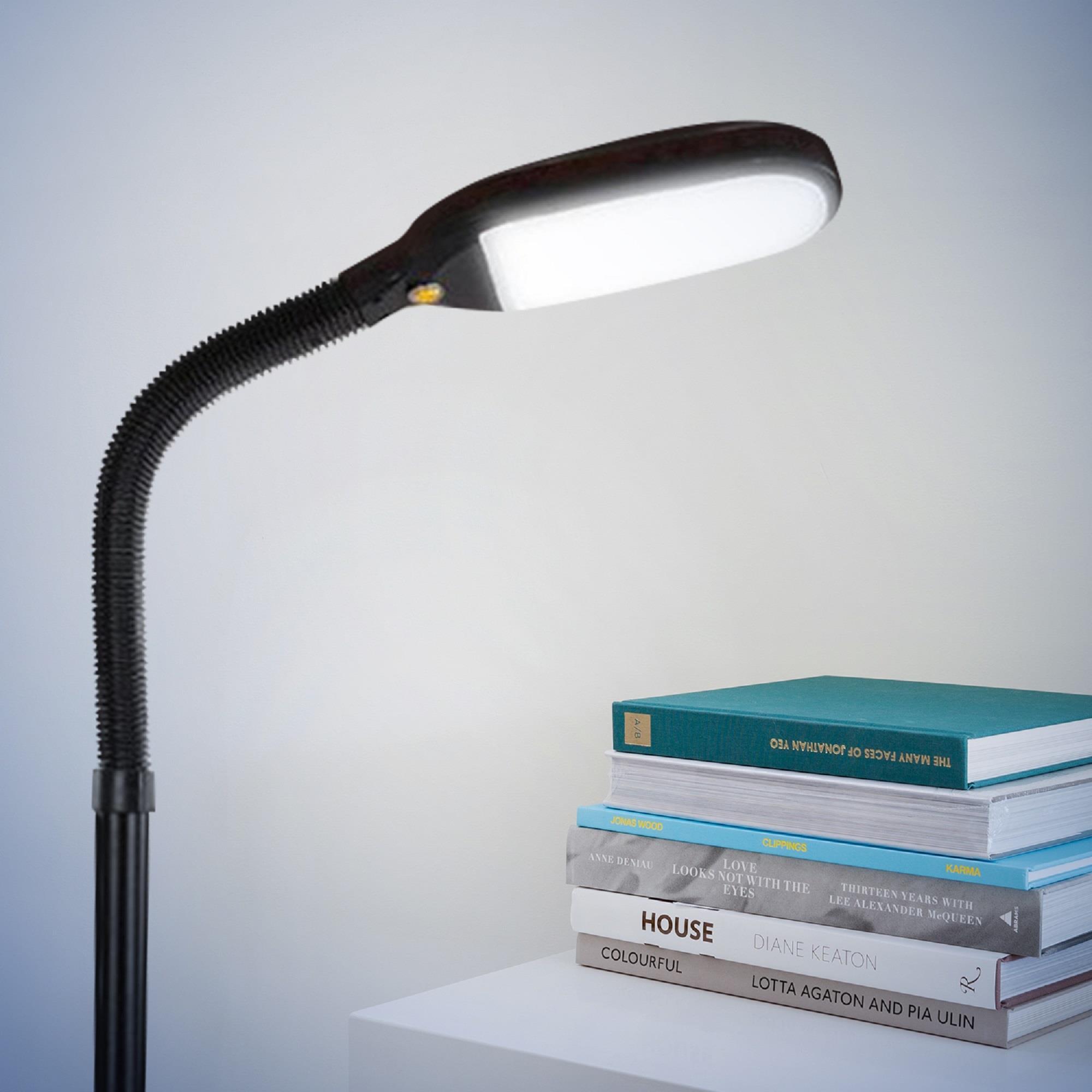 Brightech Litespan 53 in. Industrial Dimmable LED Floor Lamp with Height Adjustable Gooseneck Head