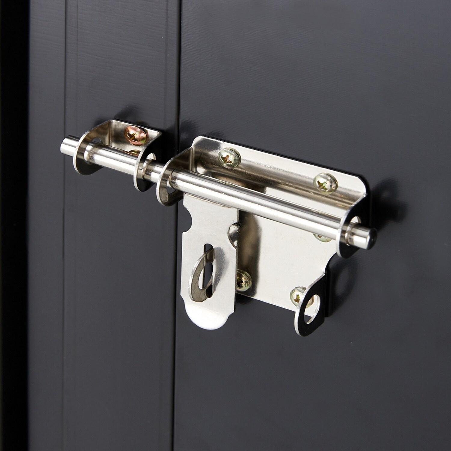 wtressa Outdoor Storage Shed, 3 X 3 FT Metal Steel Garden Shed With Single Lockable Door, Small Shed Outdoor Steel Utility Tool Shed For Backyard Patio Garden Lawn