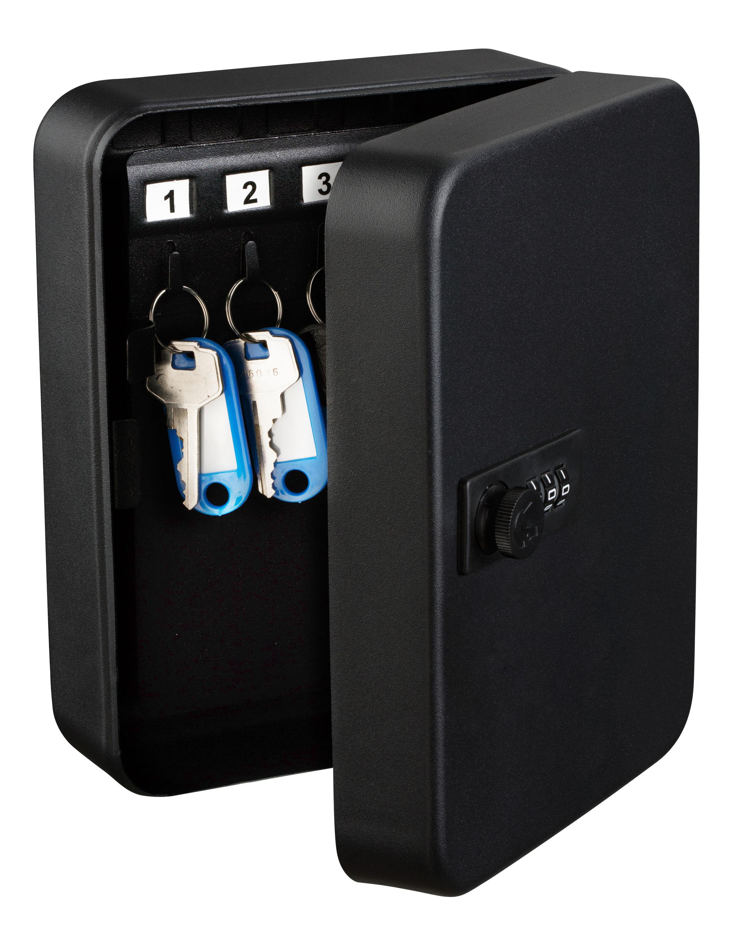 30-Key Steel Secure Key Cabinet with Combination Lock (Set of 2)