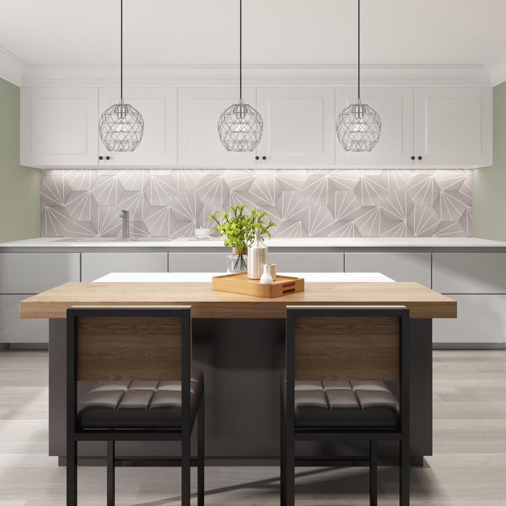 Livex Lighting Geometric Shade 1 - Light Pendant in  Brushed Nickel