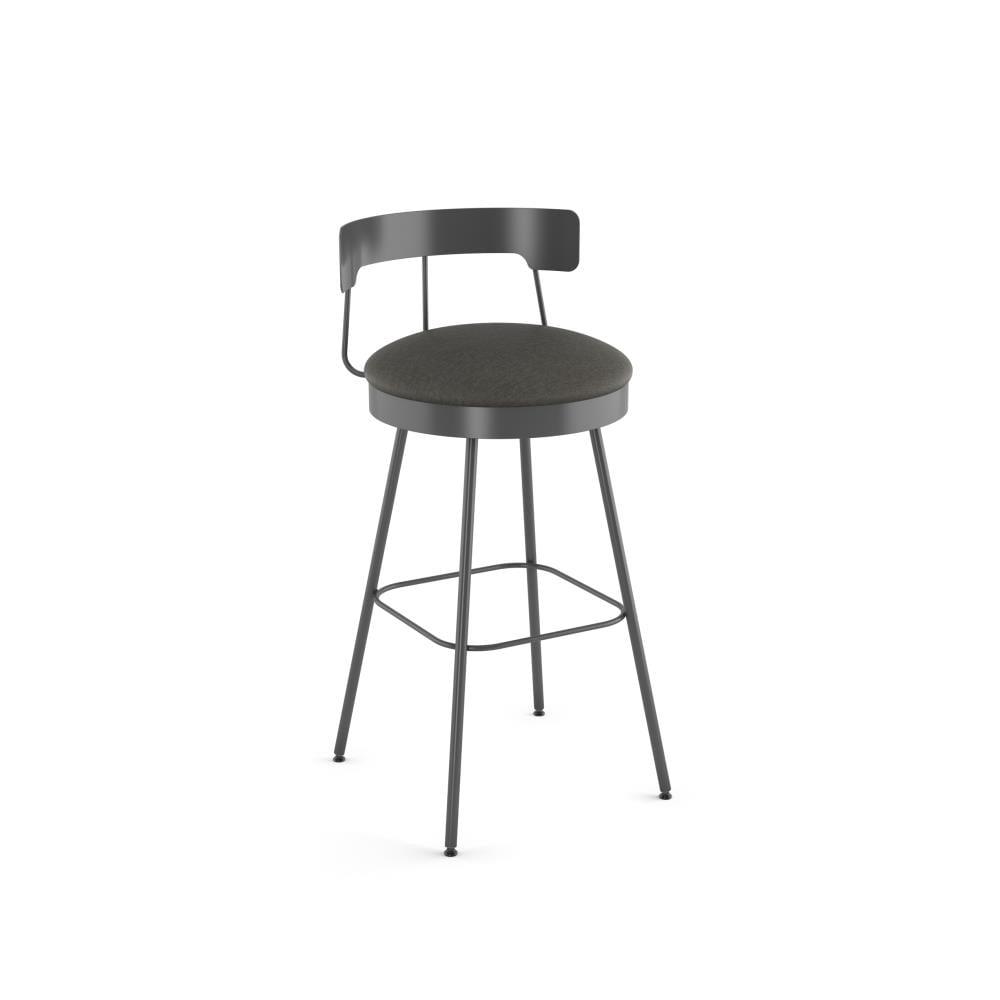 Monza Swivel Counter Height Barstool Matte Dark Gray - Amisco