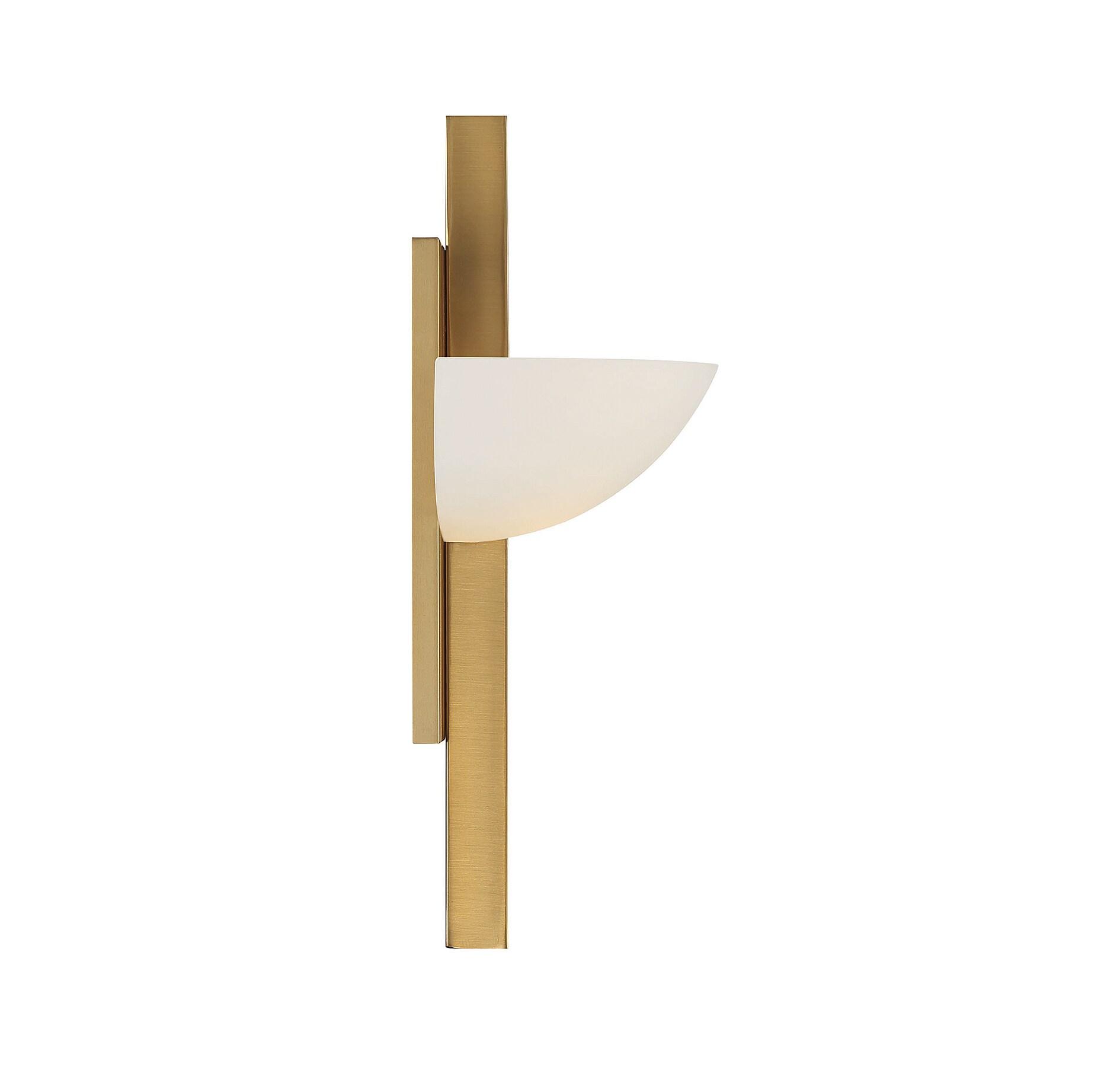 Savoy House Fallon 1 - Light Wall Light in  Warm Brass