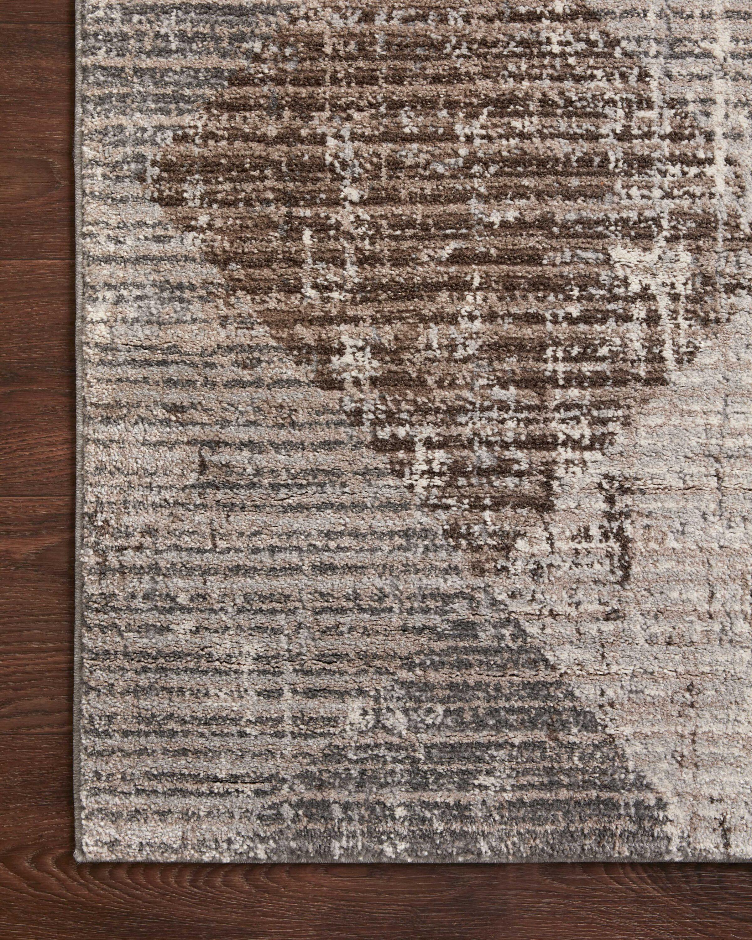 Loloi II Austen AUS-04 Geometric Stone / Bark Area Rug 9'-3" x 13'-3"