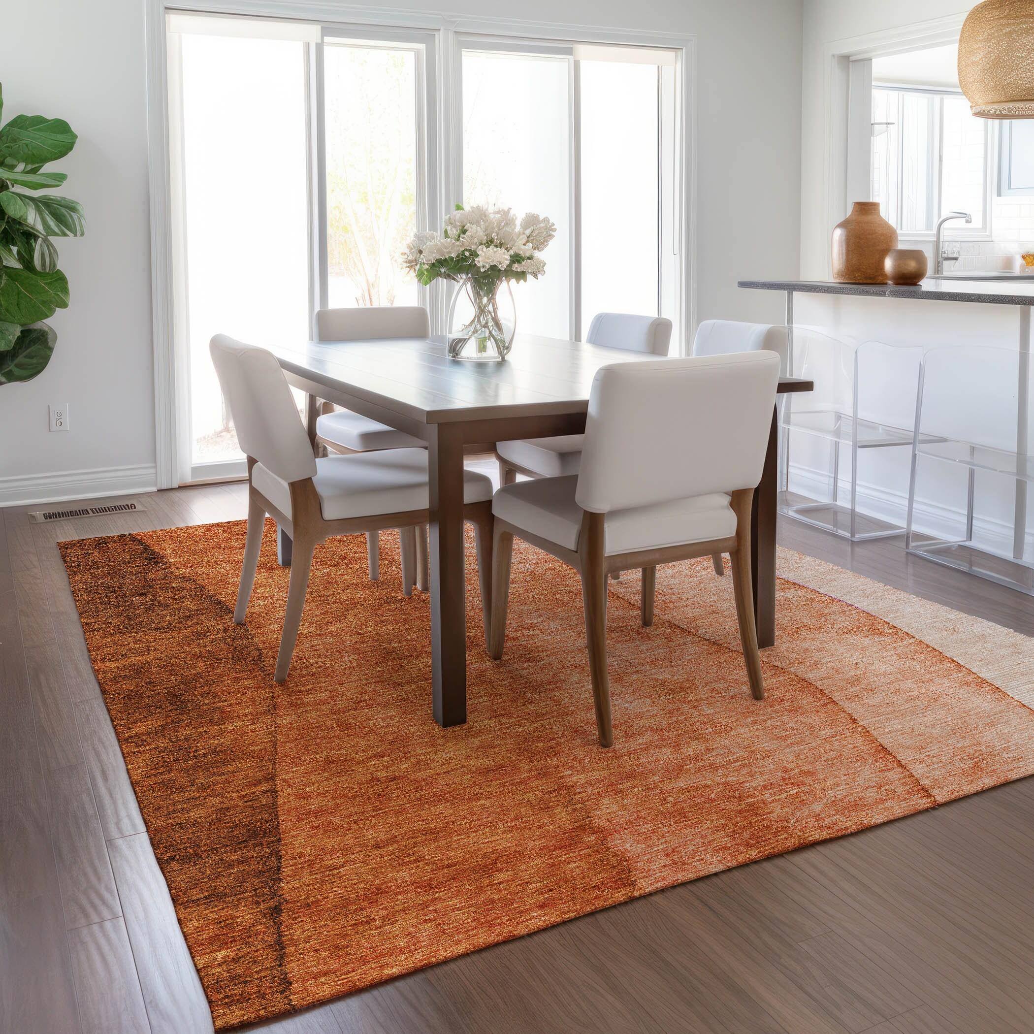 Addison Rugs Chantille Indoor/Outdoor Transitional Ombre Paprika Washable Rectangle Rug, 2'6" x 3'10"