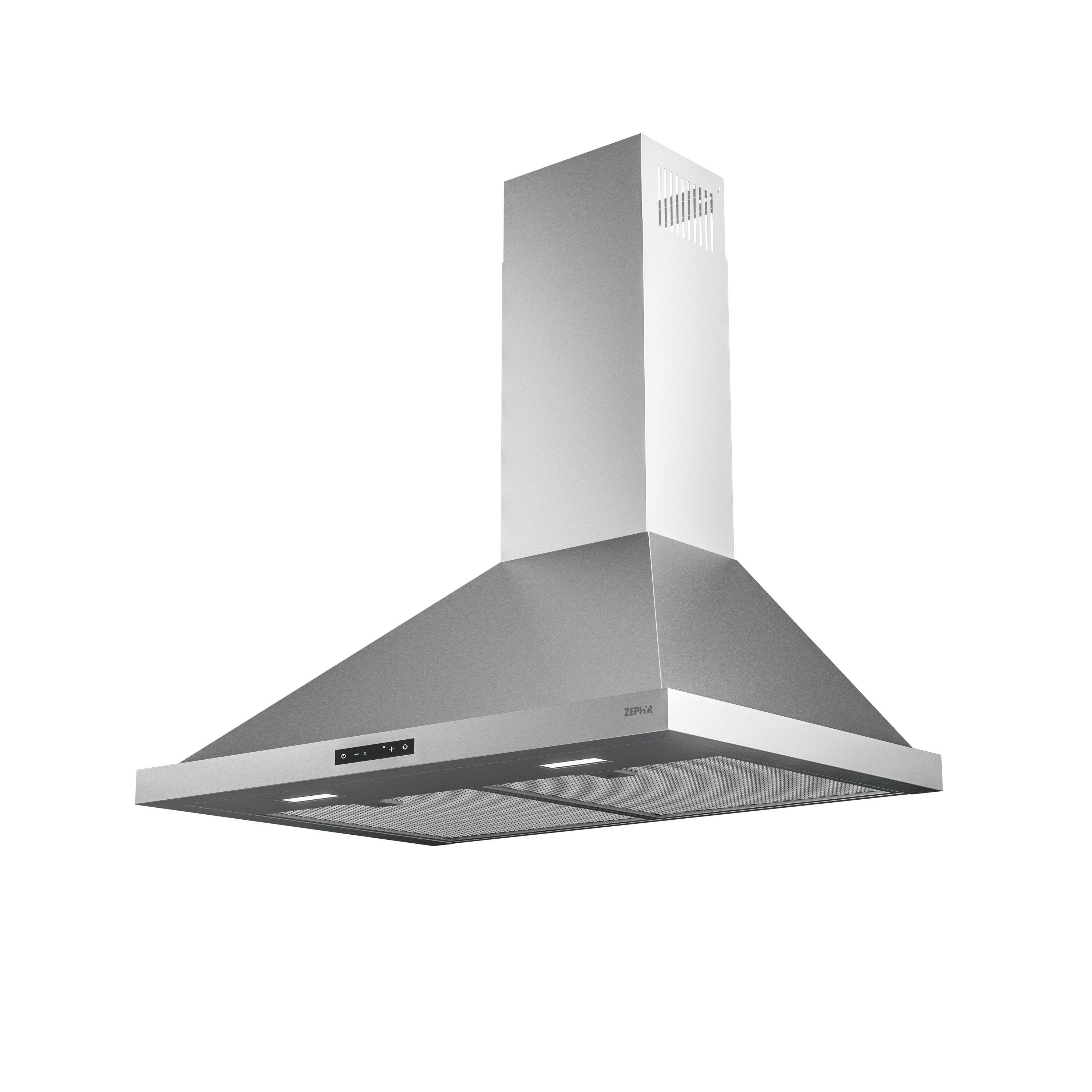 Zephyr Ombra 30" 600 CFM Wall Mount Range Hood with LED Lighting in Stainless Steel