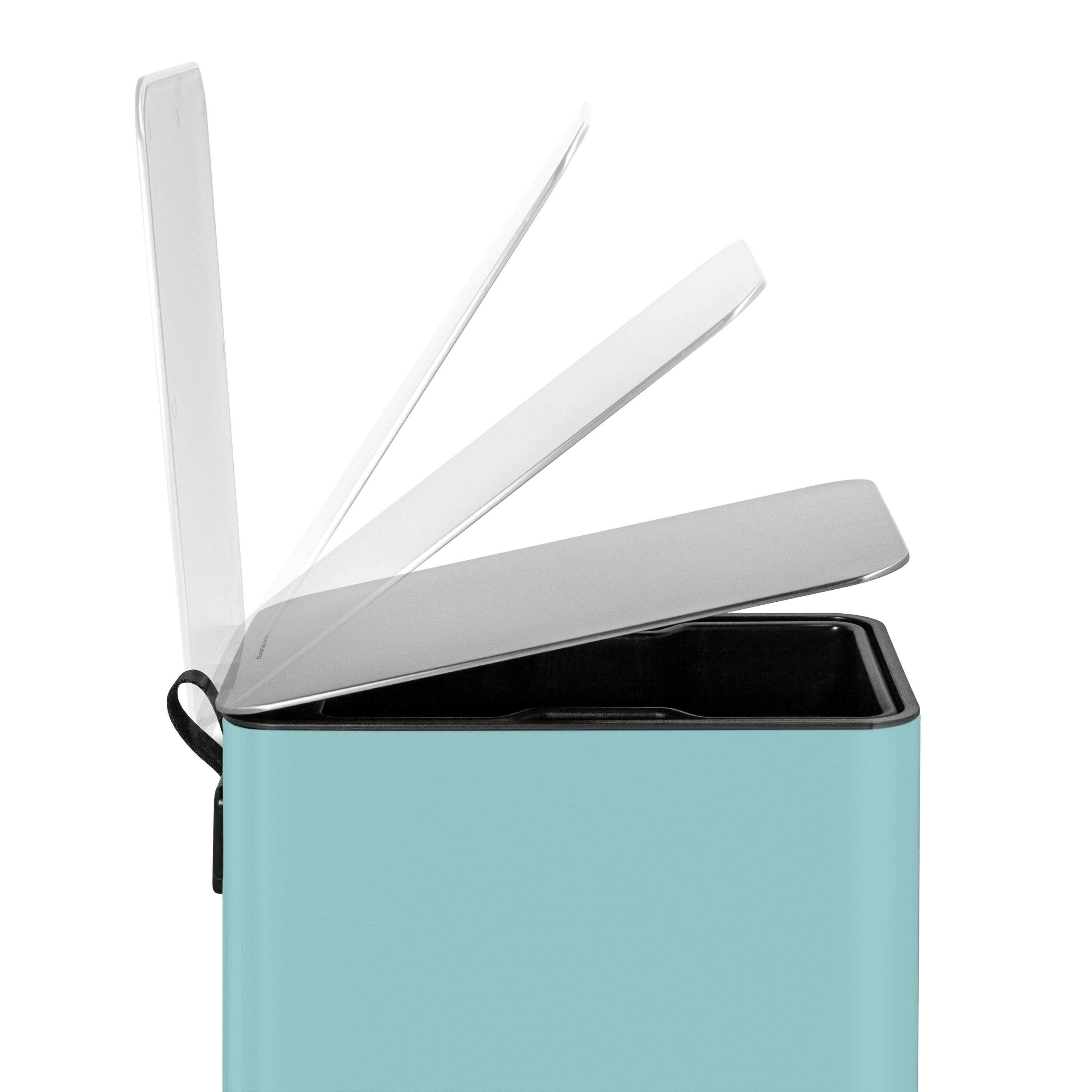 Wayfair Basics® 2.6 Gallon Stainless Steel Rectangular Step On Bathroom Trash Can