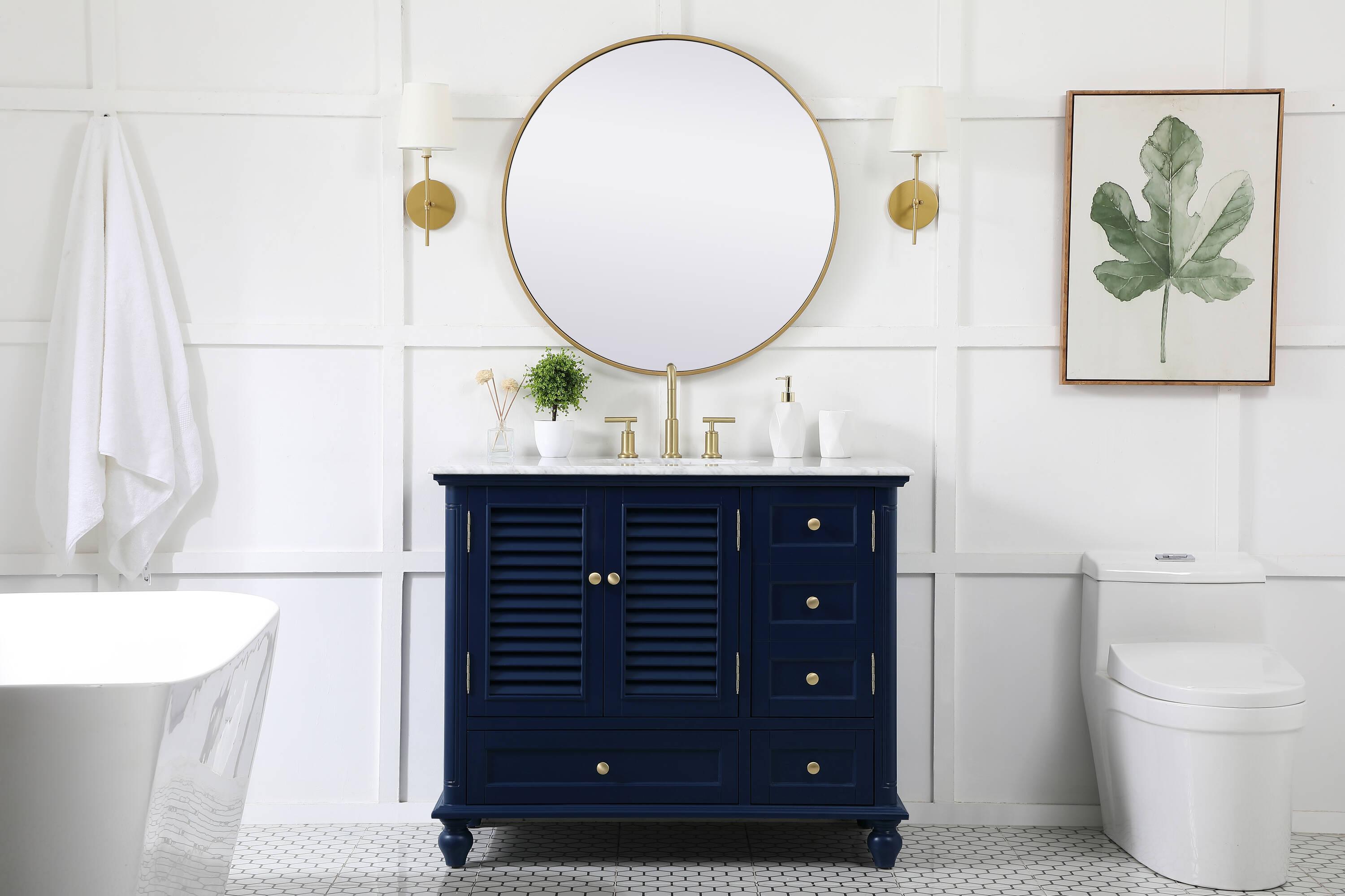 Elegant Kitchen and Bath Elegant Kitchen and Bath 42 Inch Single Bathroom Vanity