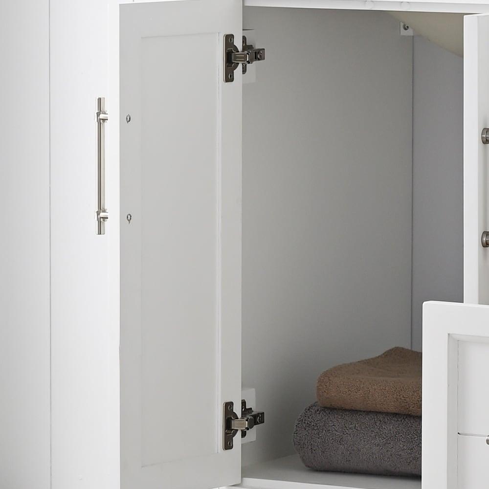 Vanity Art 54 x 22 x 34 in. Single Sink Bathroom Vanity with Quartz Top & Backsplash, Silver Gray
