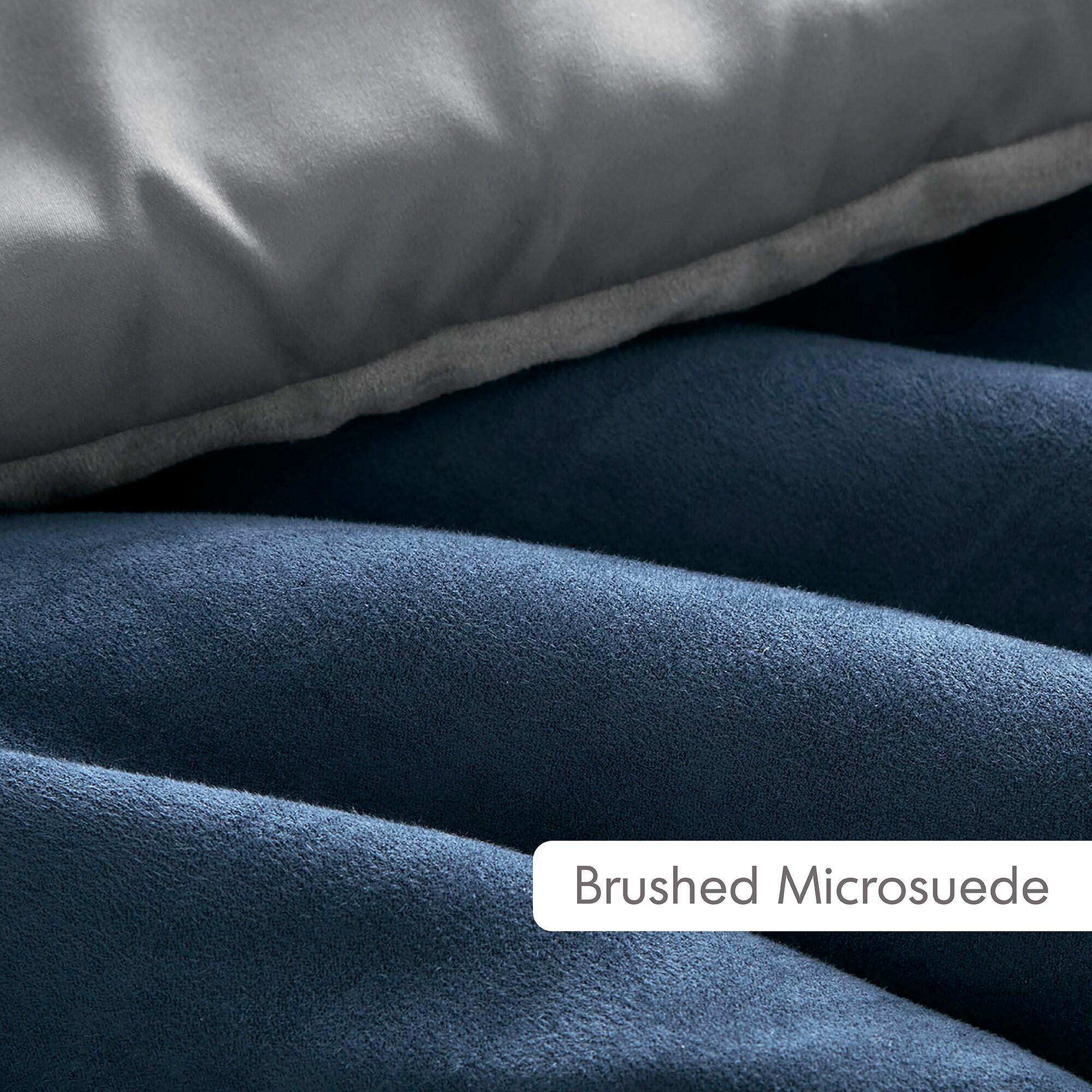 Luxe Quilted Comforter Set Modern Transitional Design, All Season Down Alternative Warm Bedding Matching Shams, Bedskirt, Decorative Pillow,Cal King