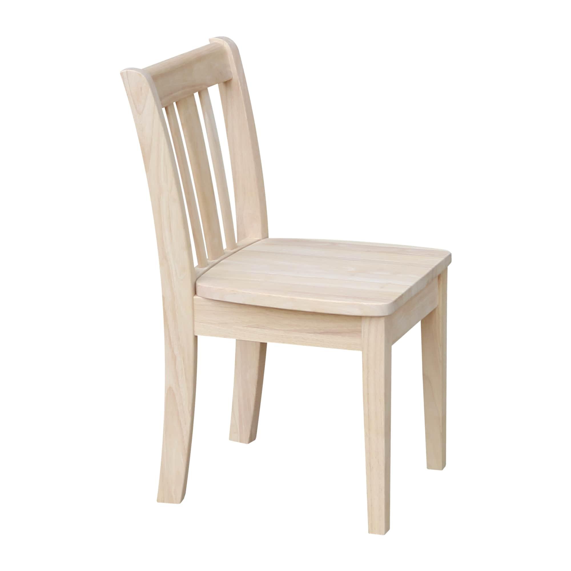 International Concepts San Remo Unfinished Kids Chair (Set of 2)