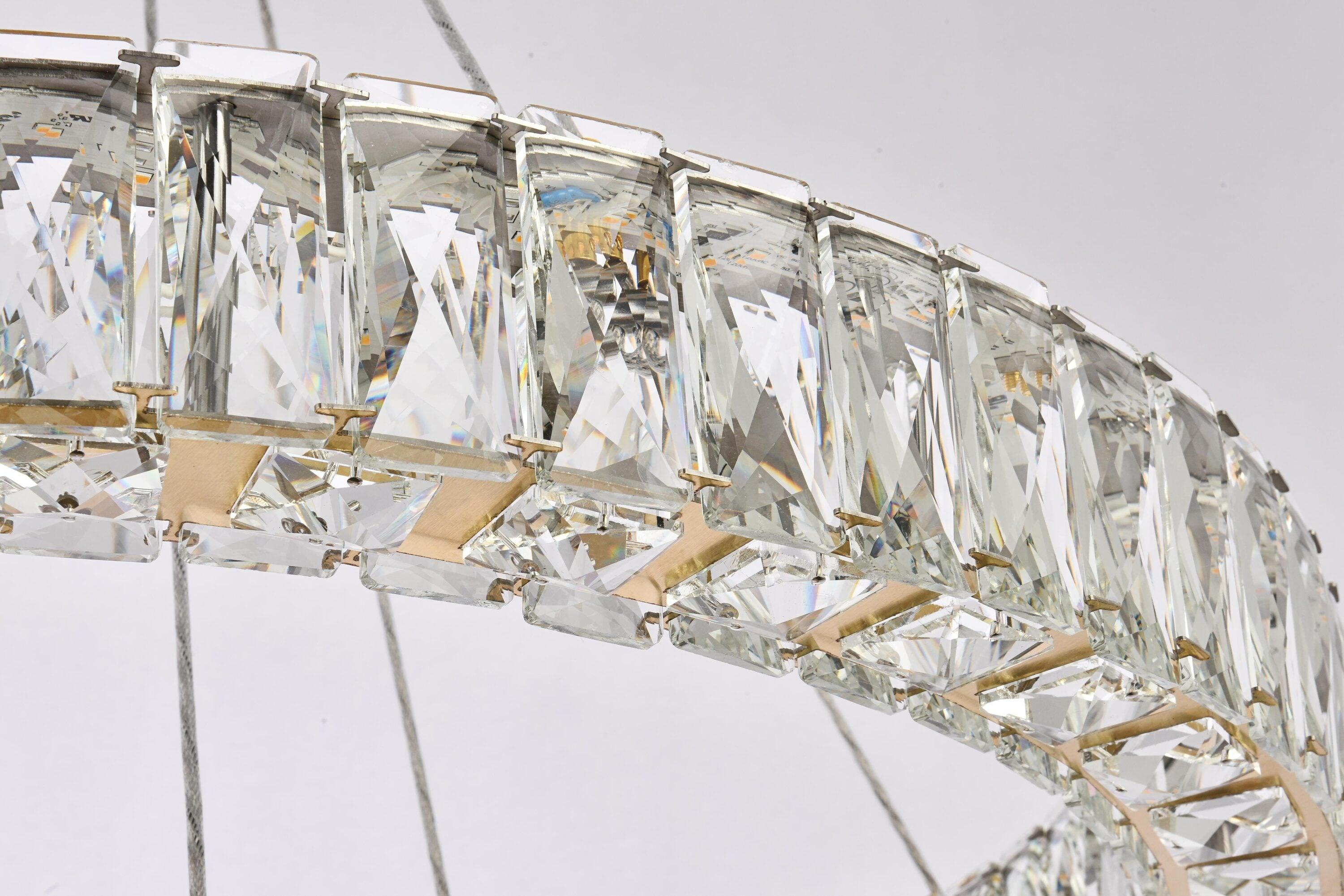 Elegant Lighting Monroe 2 - Light Chandelier in  Gold