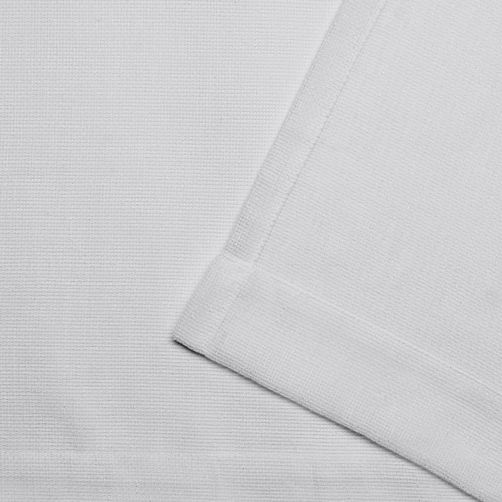 EXCLUSIVE HOME Miami Semi-Sheer Textured Indoor/Outdoor Grommet Top Curtain Panel Pair, 54"x84", Cloud Grey