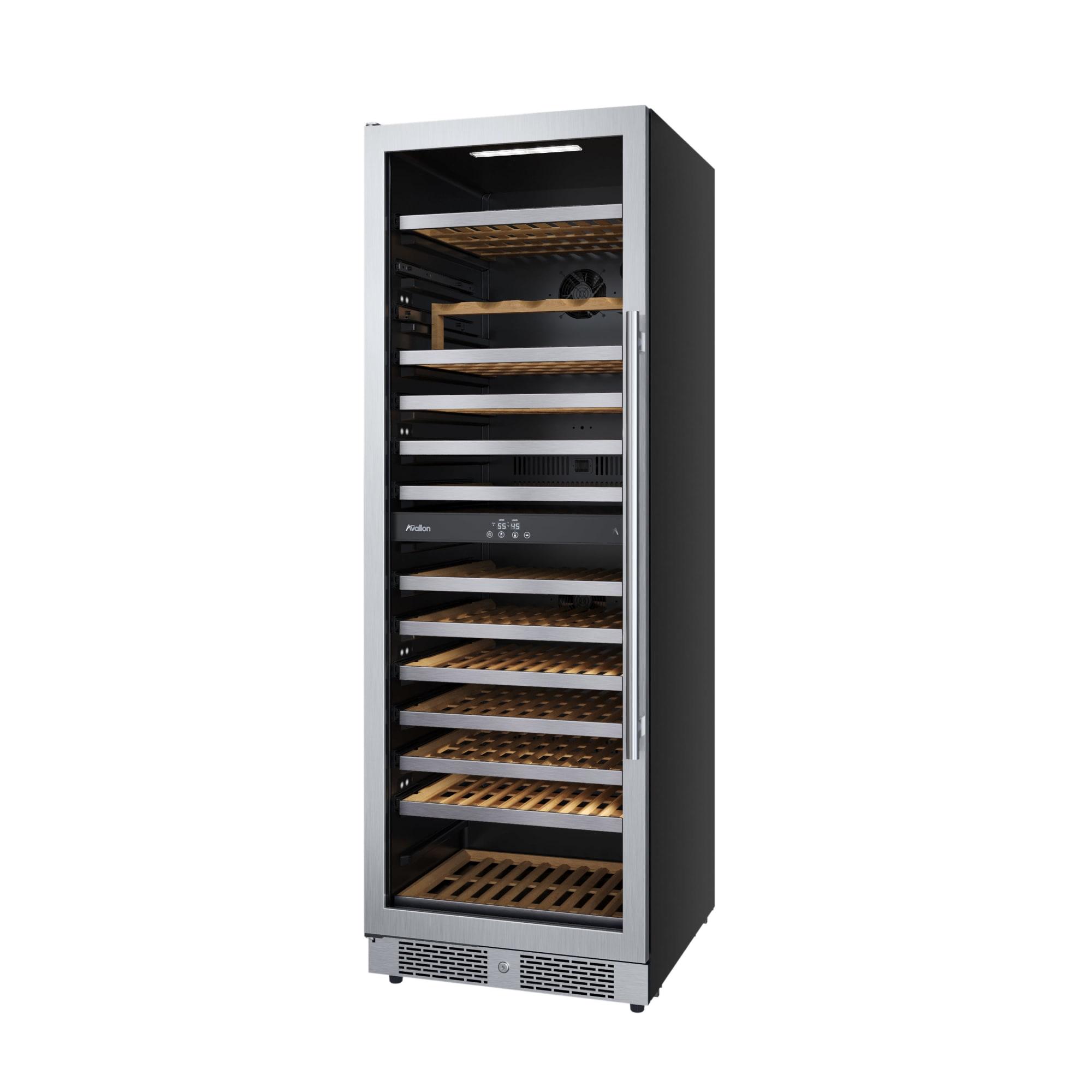 Avallon Awc243tdzlha 24" Wide 140 Bottle Capacity Built-In Or Free Standing Wine Cooler -