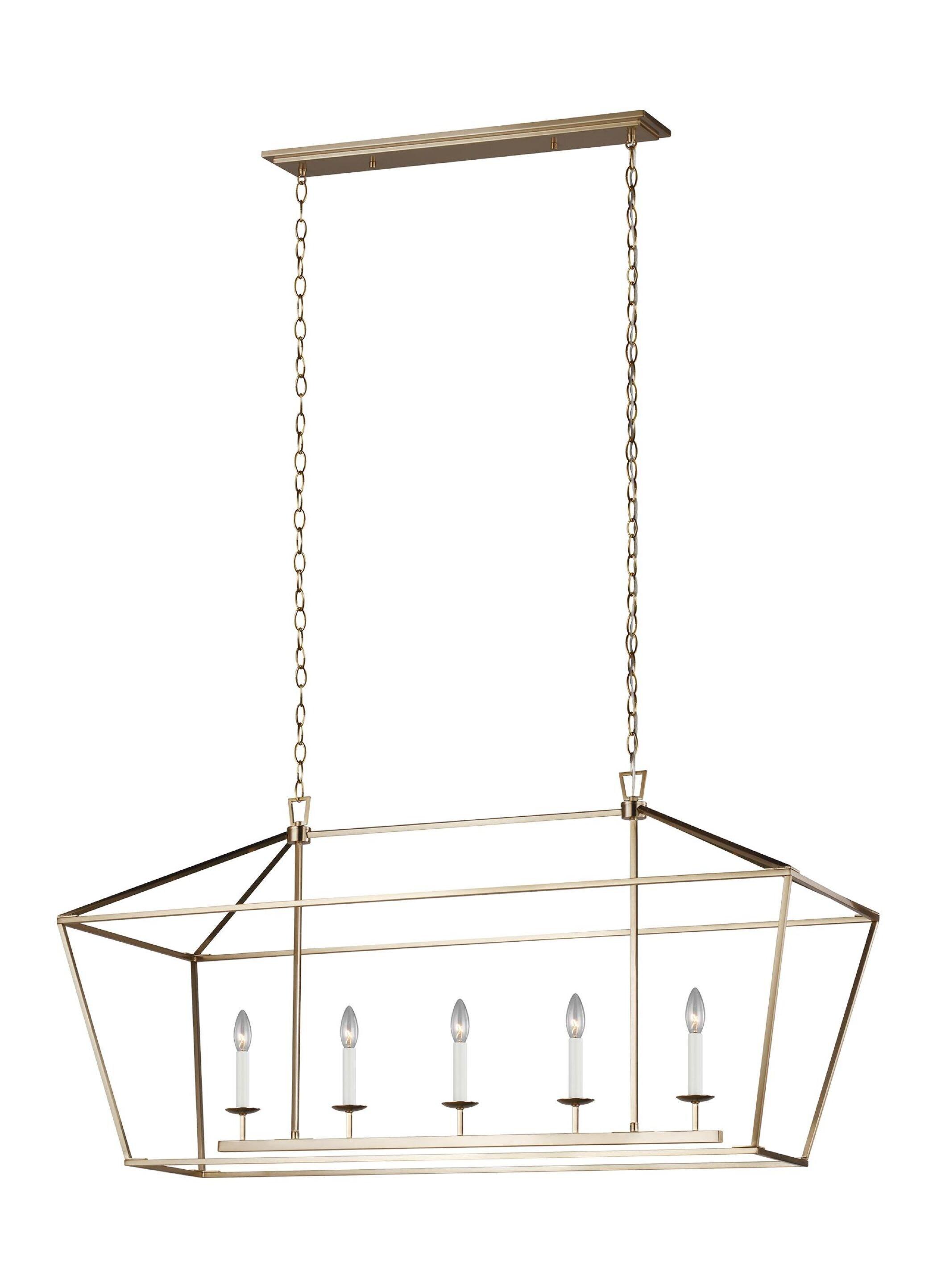 Gala Linear Chandelier - Brass / 50"L