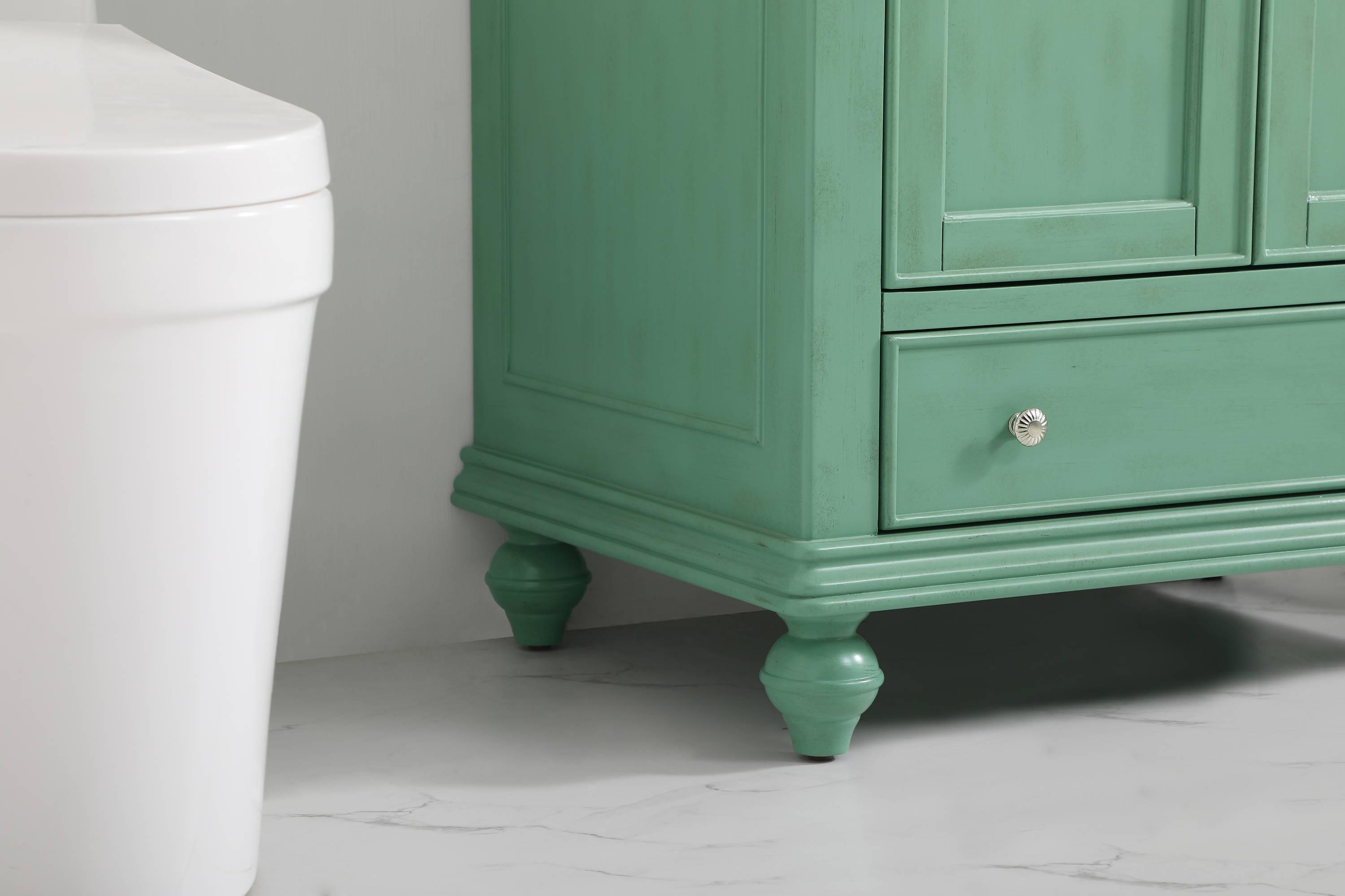 Elegant Kitchen and Bath 30 Inch Single Bathroom Vanity In Vintage Mint