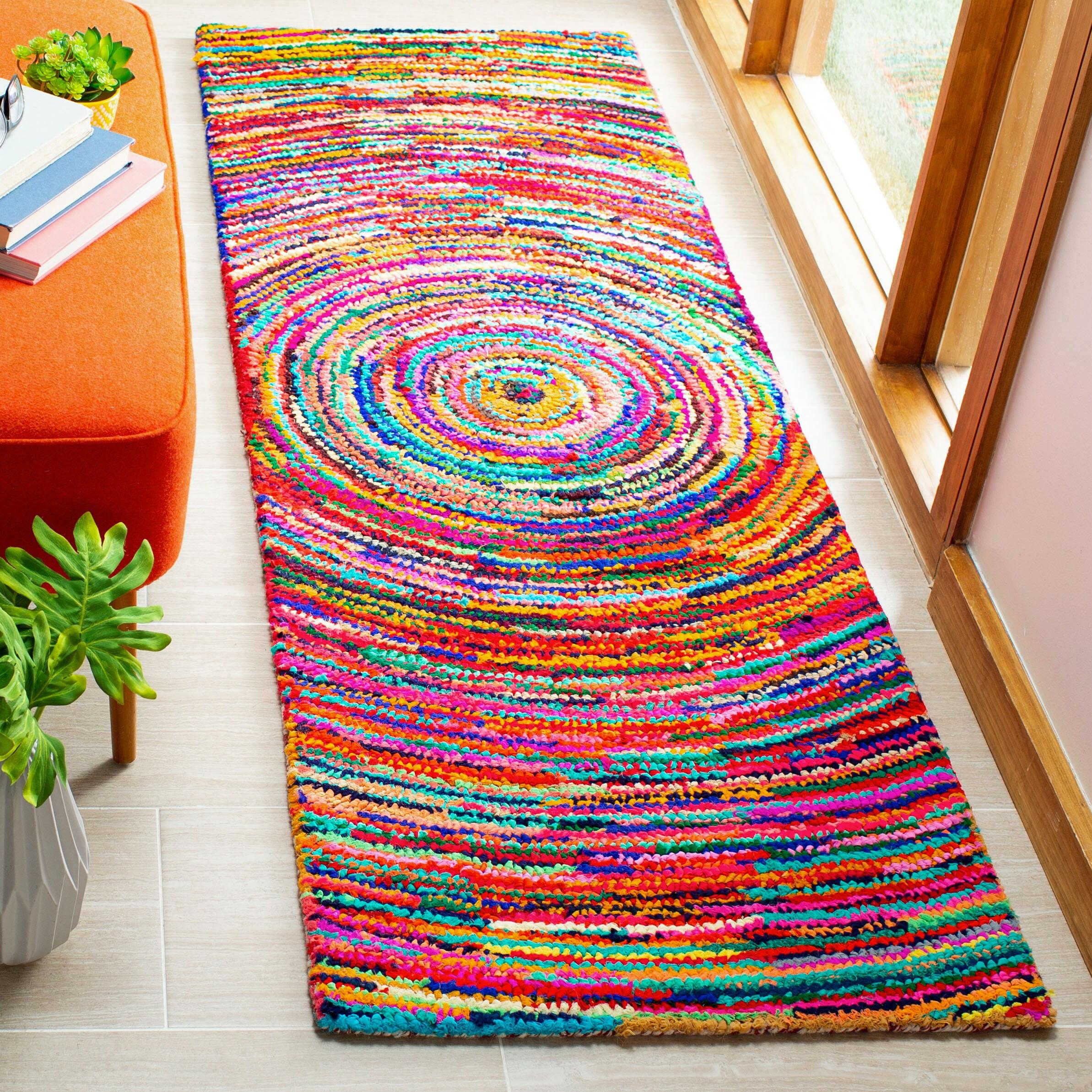 Nantucket NAN315 Hand Tufted Runner Rug - Multi - 2'3"x11' - Safavieh.
